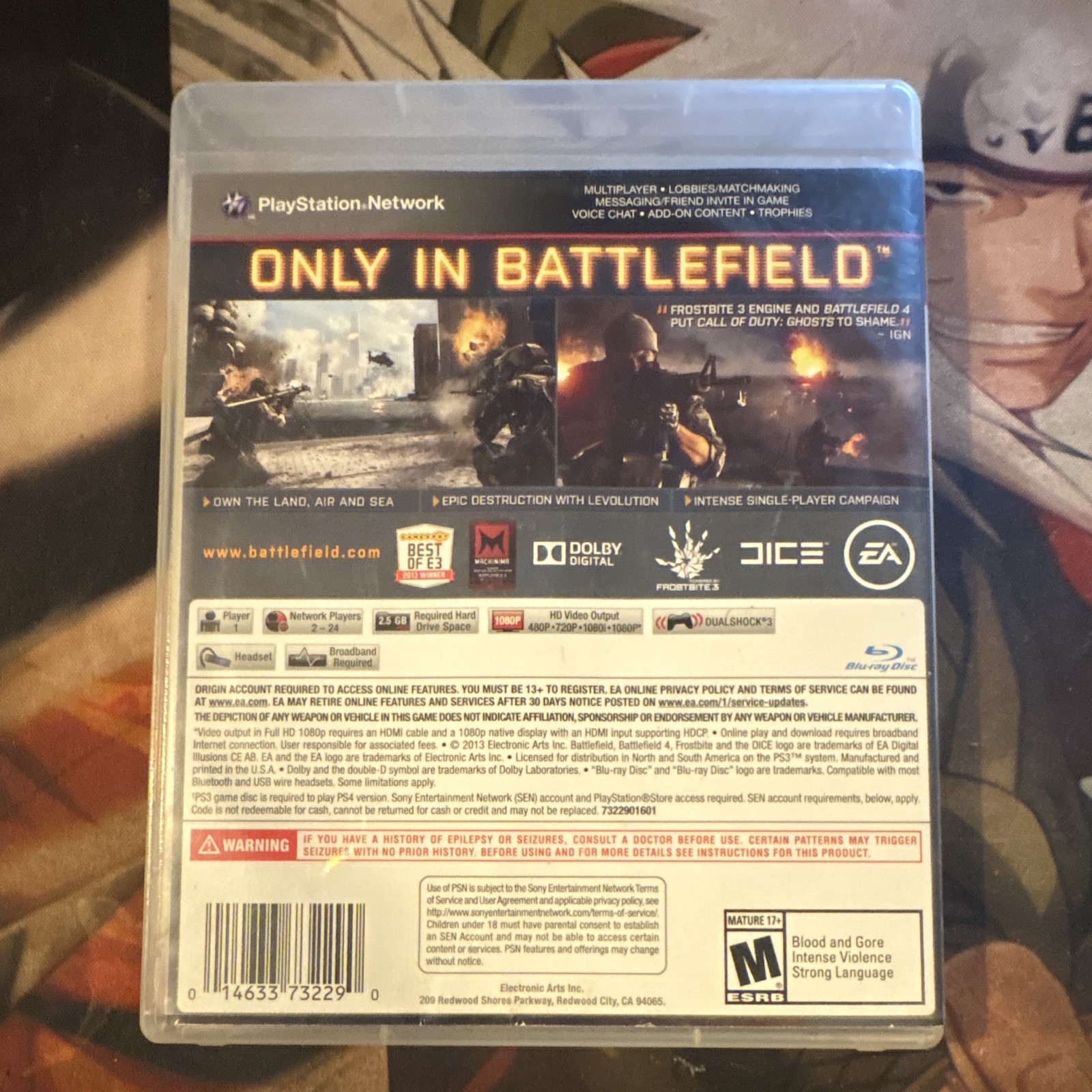 Electronic Arts Battlefield 4 PS3 2013 FPS Shooter Multiplayer