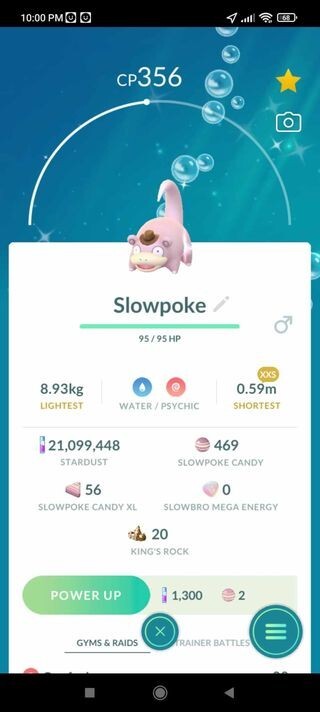 Pokemon Shiny Slowpoke XXS Size (Random Gender) Wearing a Hat – TRADE 20K