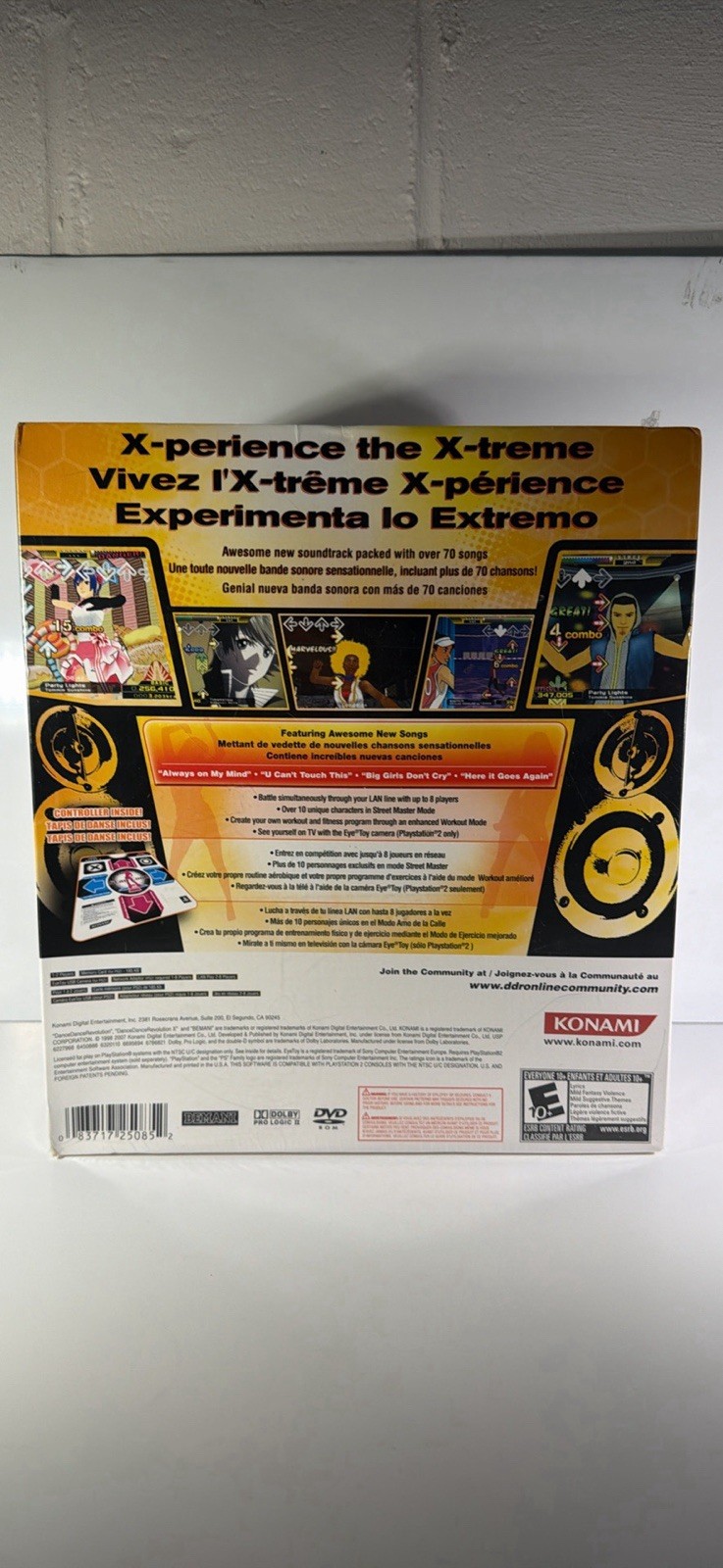 DDR X Bundle with MAT in Box – Sony PlayStation 2 PS2 – BRAND NEW SEALED CIB