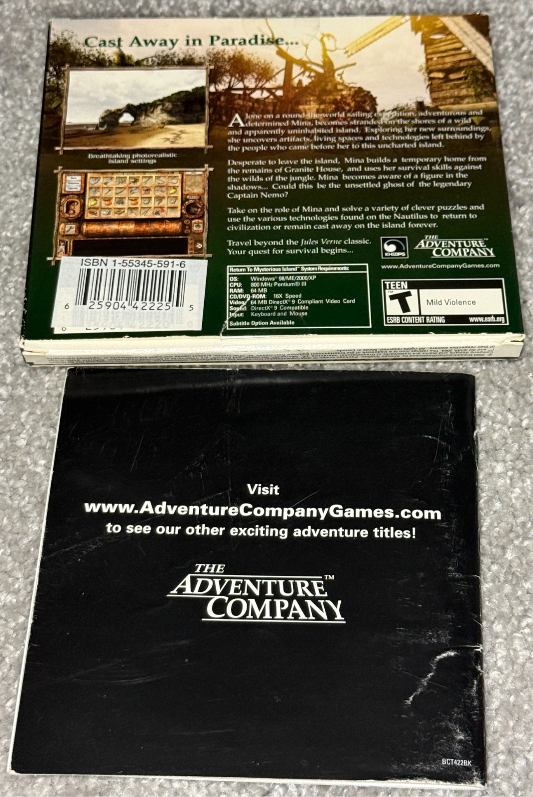 Return to Mysterious Island Jules Verne PC Game The Adventure Company 2004