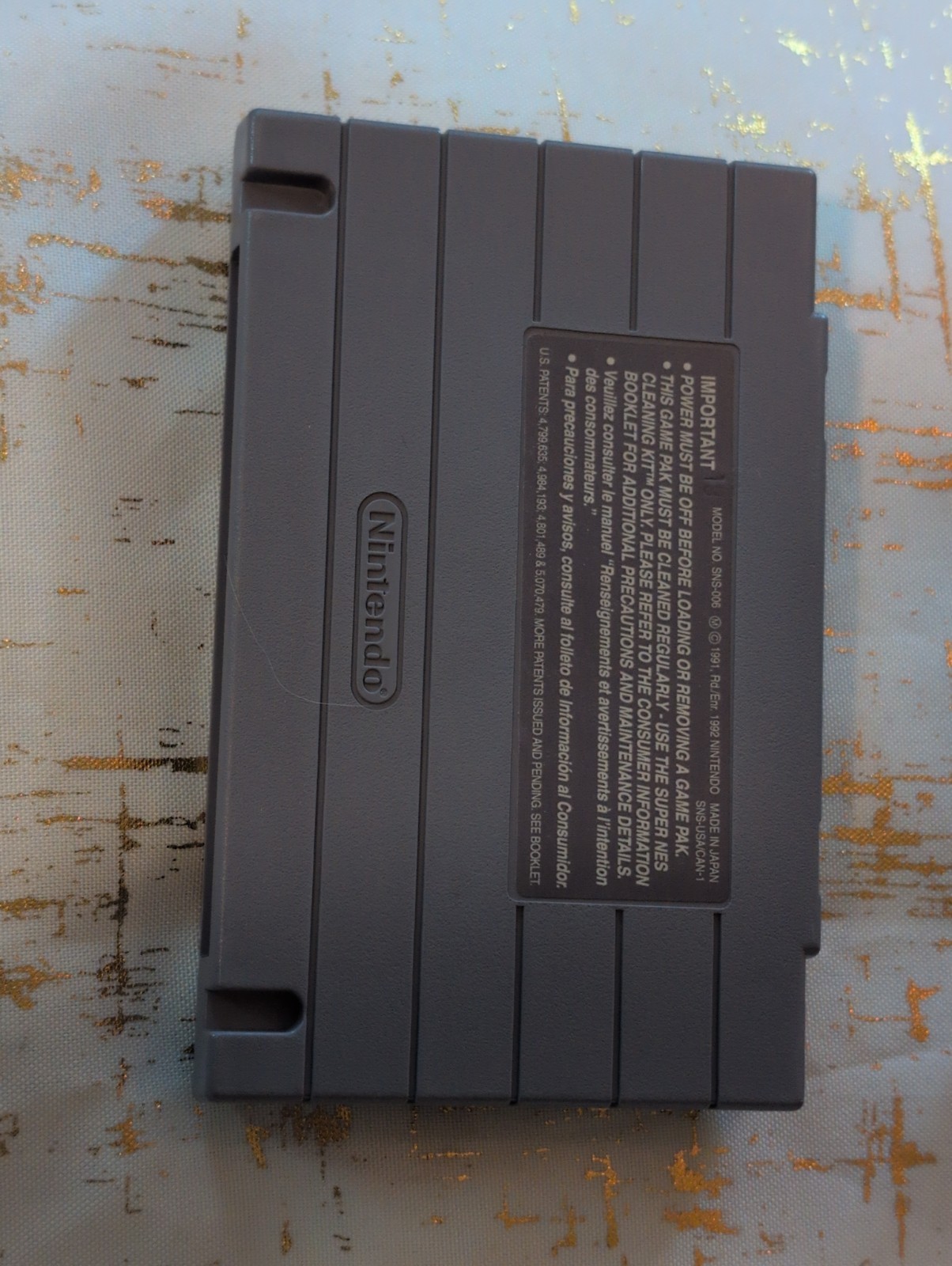 Retro 1994 Illusion Of Gala Box Game Cartridge Video Game Super Nintendo VTG
