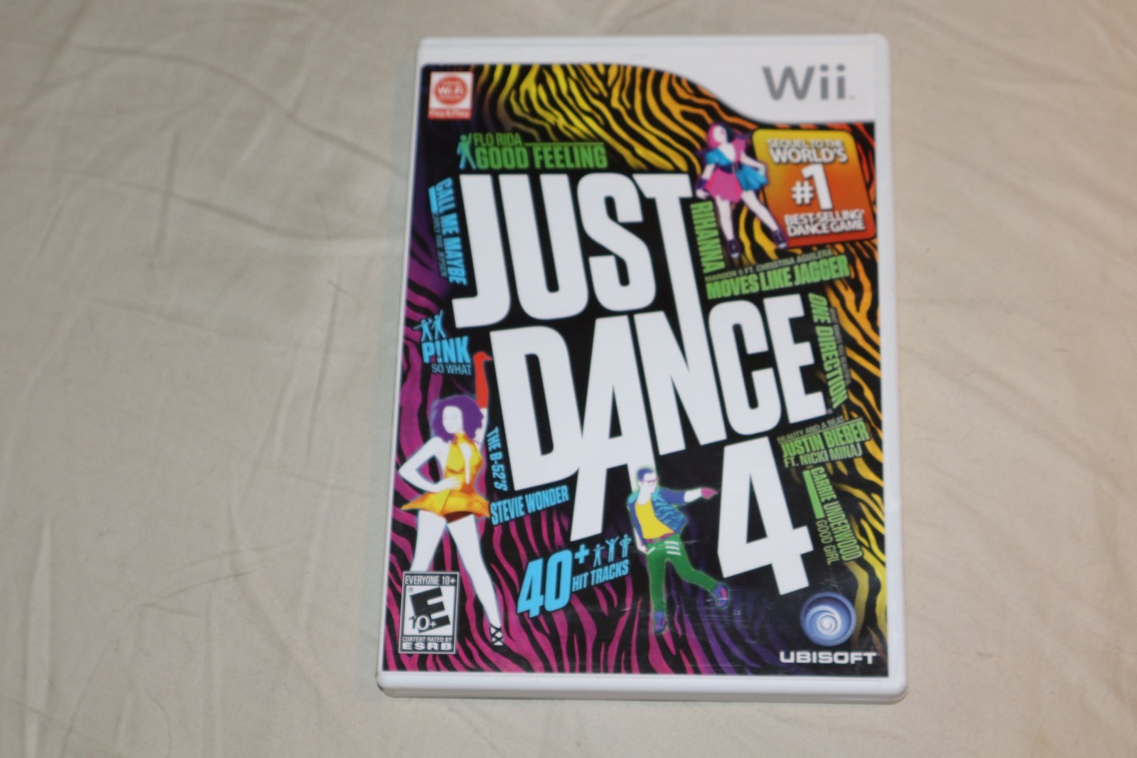 Just Dance 4 (Nintendo Wii, 2012) w/ CASE MANUAL