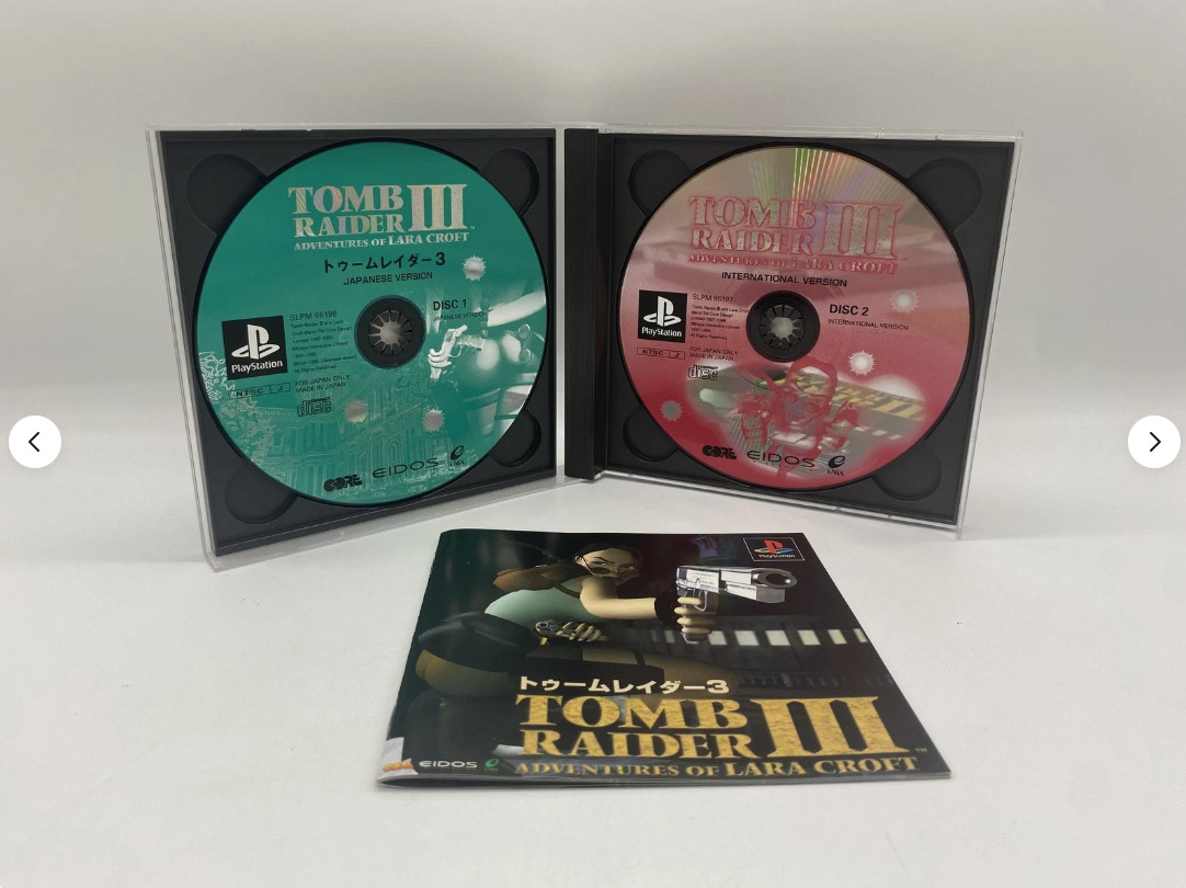 TOMB RAIDER 1 2 3 4 5 5 set PS1 PlayStation1 PS1 TOMB RAIDERS Lara Croft used