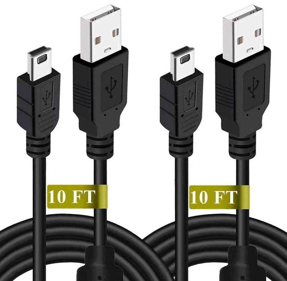 10 FT NEW Wireless Controller USB Charging Cord Cable for Sony PlayStation 3 PS3