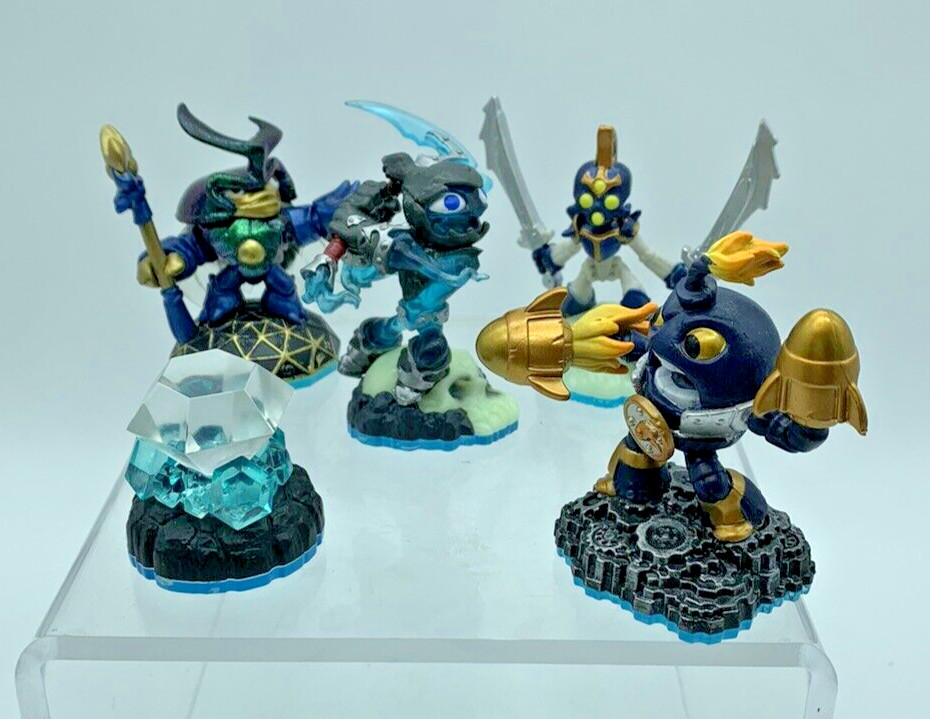Skylanders Swamp Force Lot 5 Dune Bug,Countdown,Undead Grim Creeper Twin Bladech