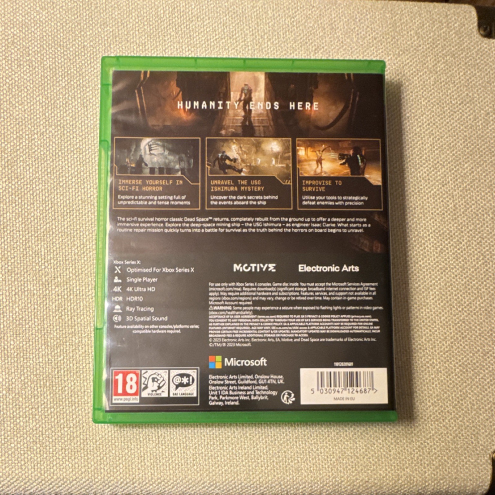 Electronic Arts Dead Space Xbox Series X Survival Horror 4K HDR PAL 18