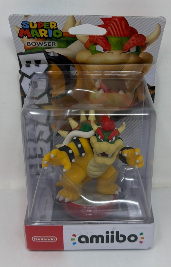 Bowser Super Mario Bros Series Amiibo Nintendo New In Damaged Box!