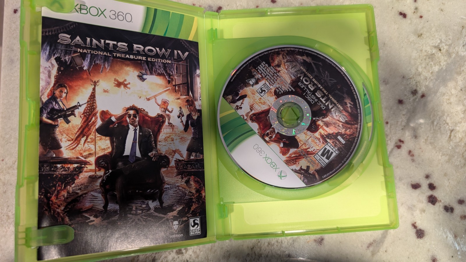 Deep Silver Saints Row IV National Treasure Edition Xbox 360 M 2014 NTSC Manual