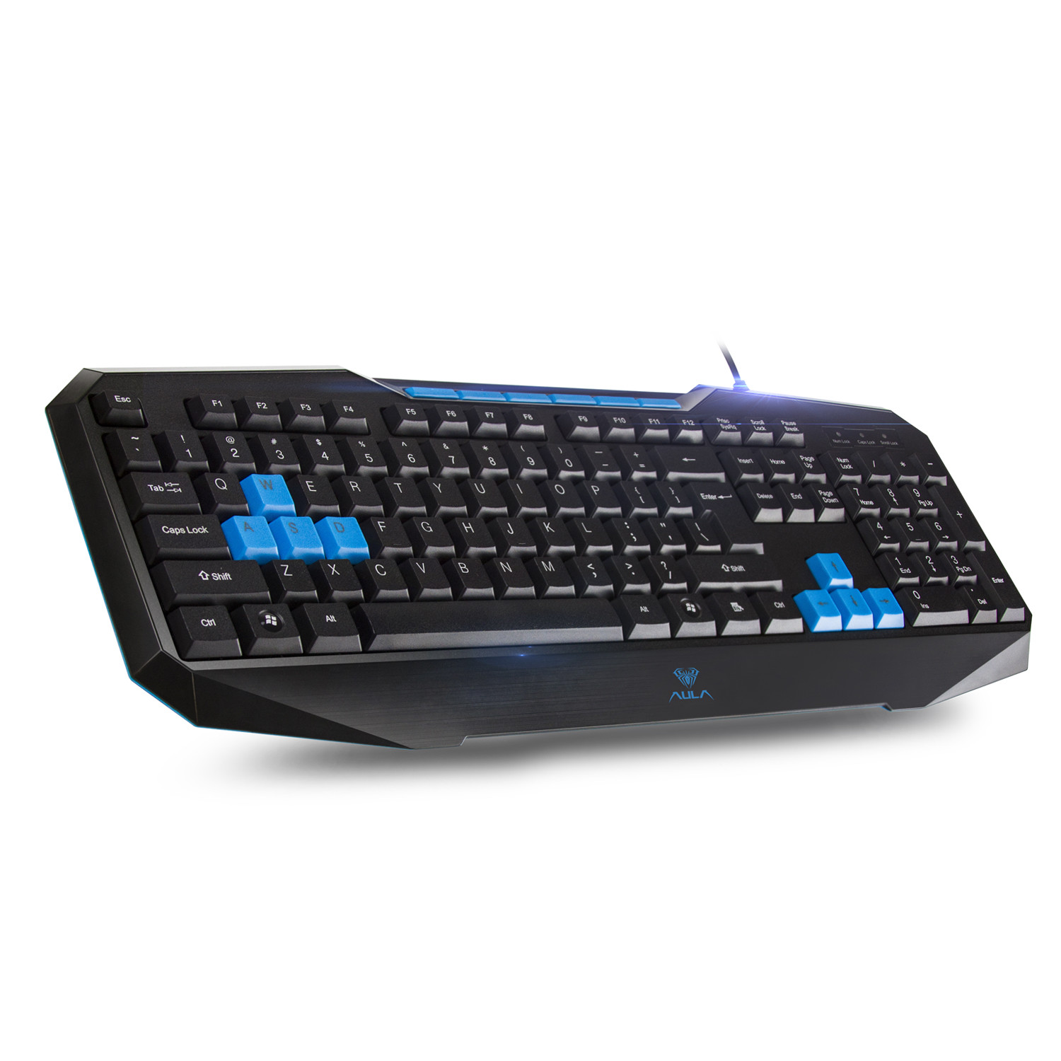 AULA Catalyst Wired Gaming Keyboard, 104 Keys Spill-Resistant, Swappable keys