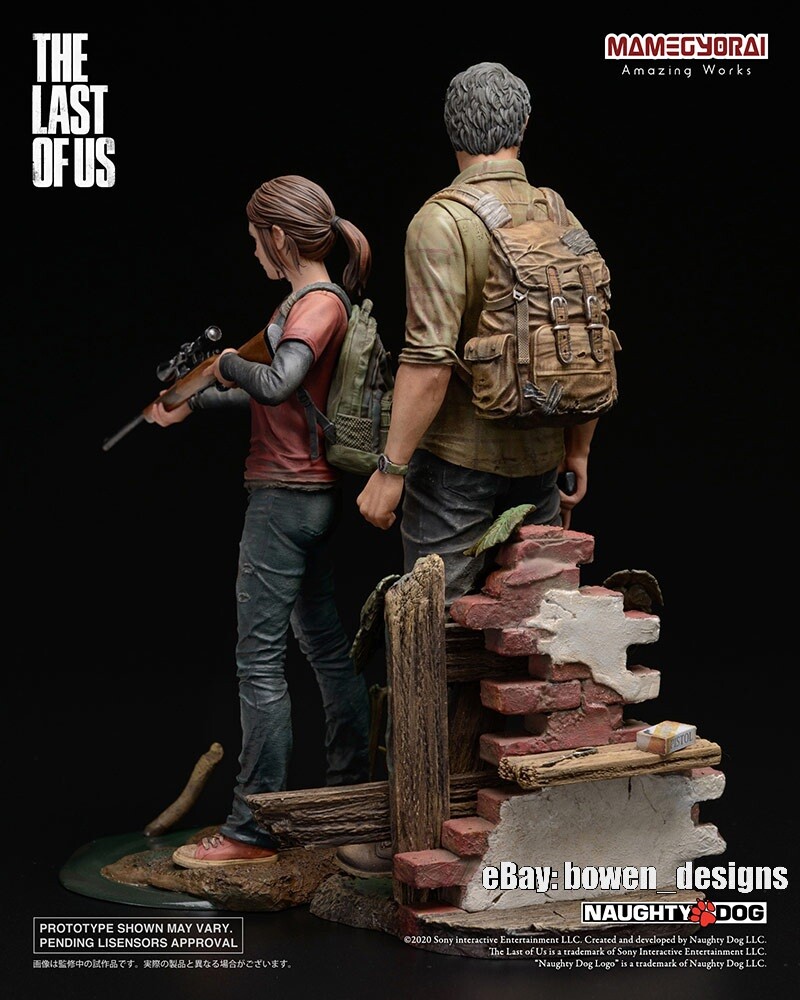 1/9 Mamegyorai The Last of Us Game JOEL ELLIE Figure Statue Set Naughty Dog PS3