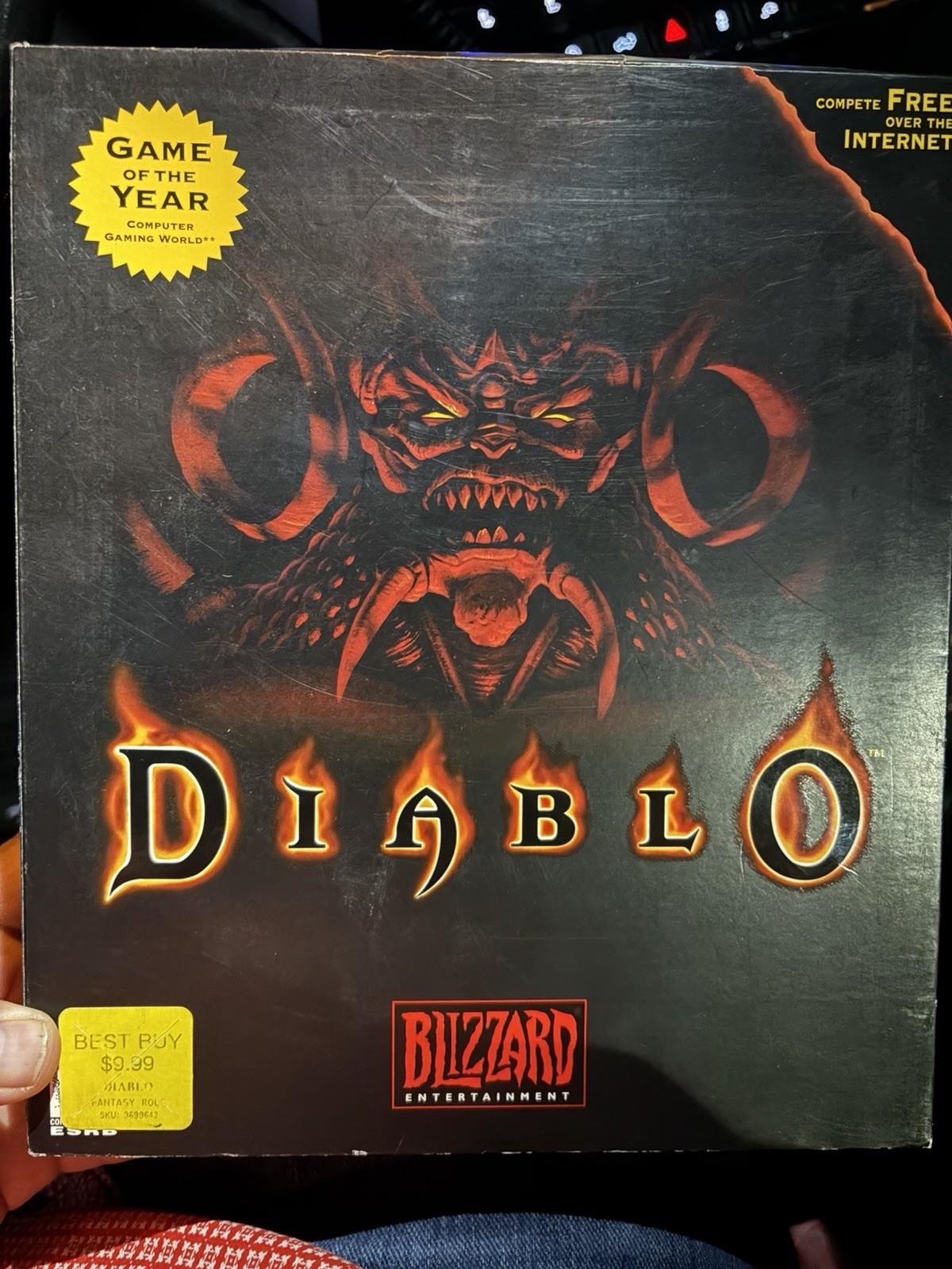Diablo 1 PC CD-ROM Game 1996 Blizzard Original, Sealed, Windows 95