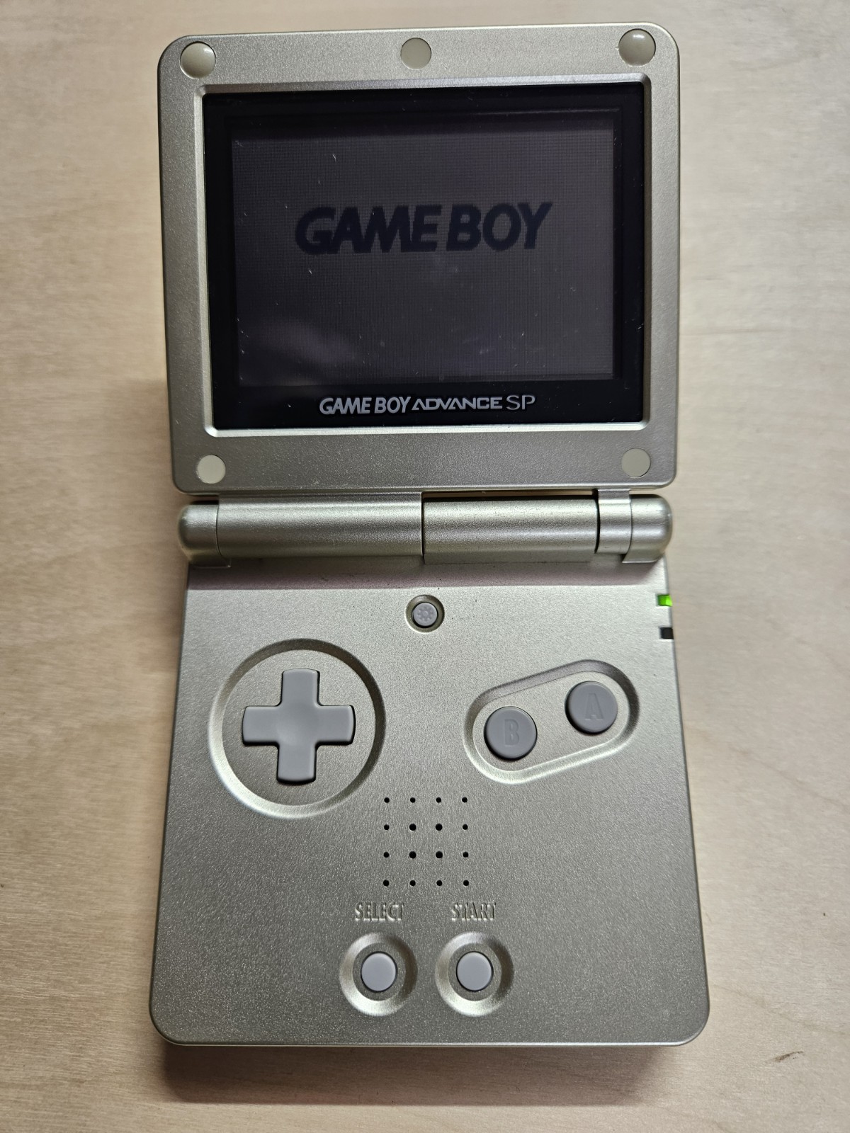 Nintendo Game Boy Advance SP AGS-001 Silver Handheld System Backlight Display