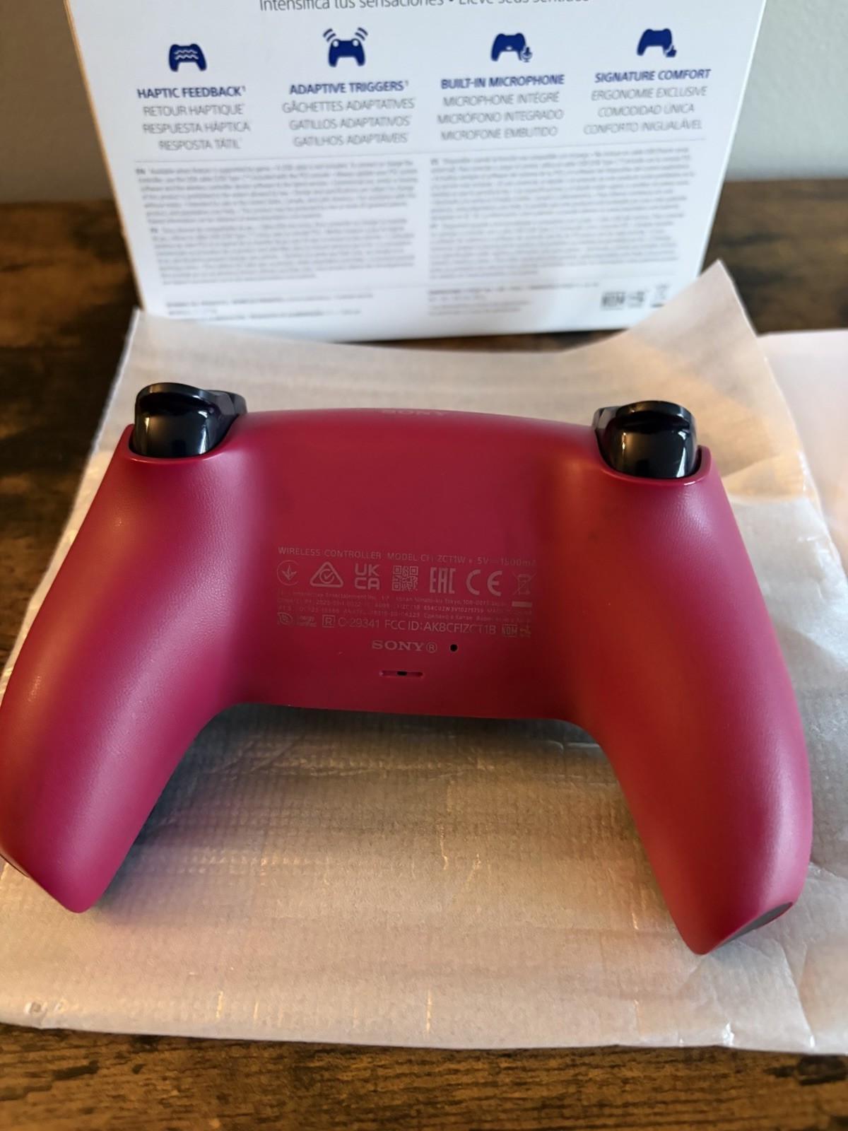 Sony PlayStation 5 PS5 DualSense Wireless Controller CFI-ZCT1W Cosmic Red