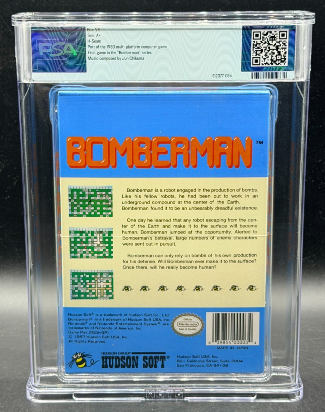 Bomberman Nintendo NES OVAL SOQ Sealed New PSA 9.6 A+ NOT WATA Graded