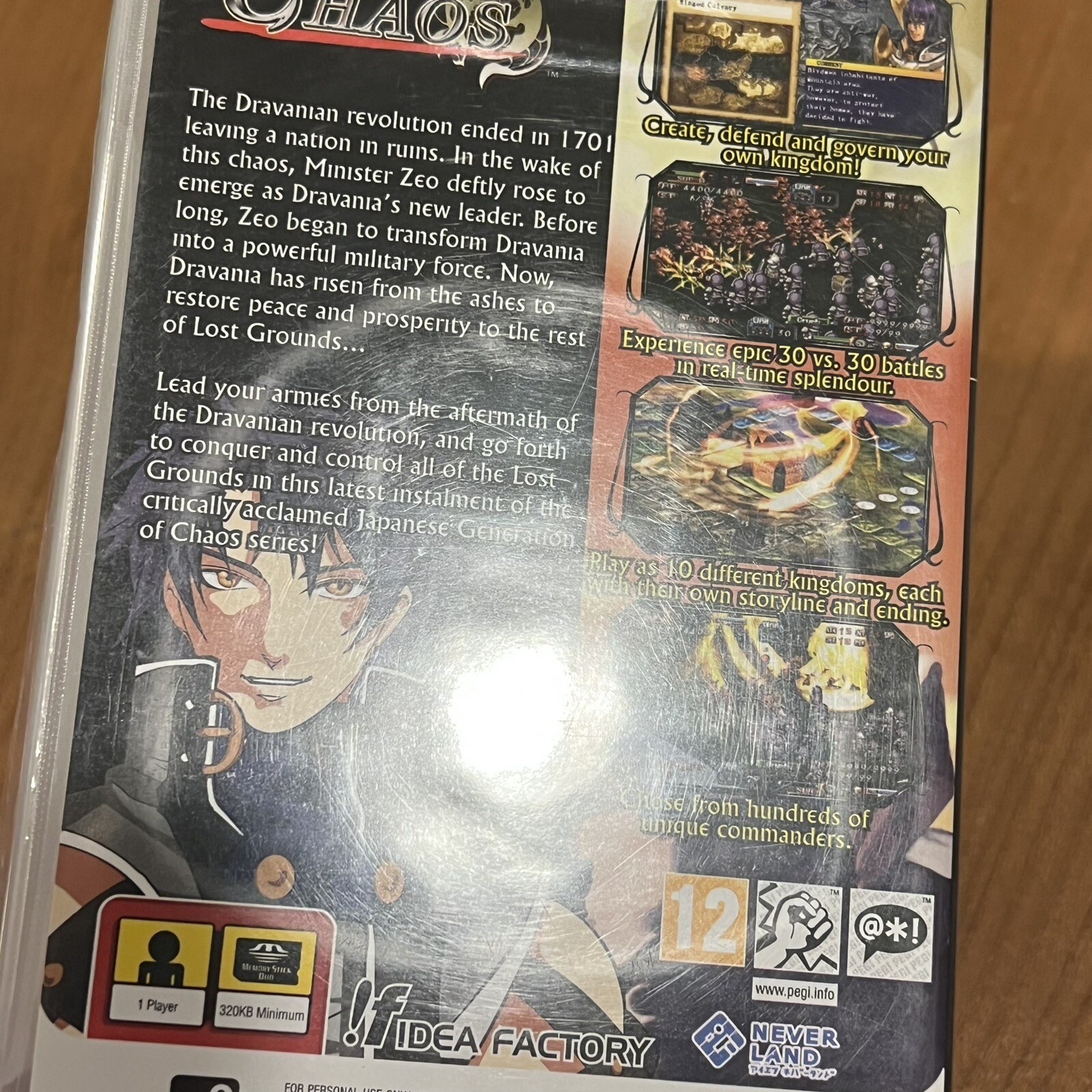 Generation Of Chaos (Sony PSP) Brand New
