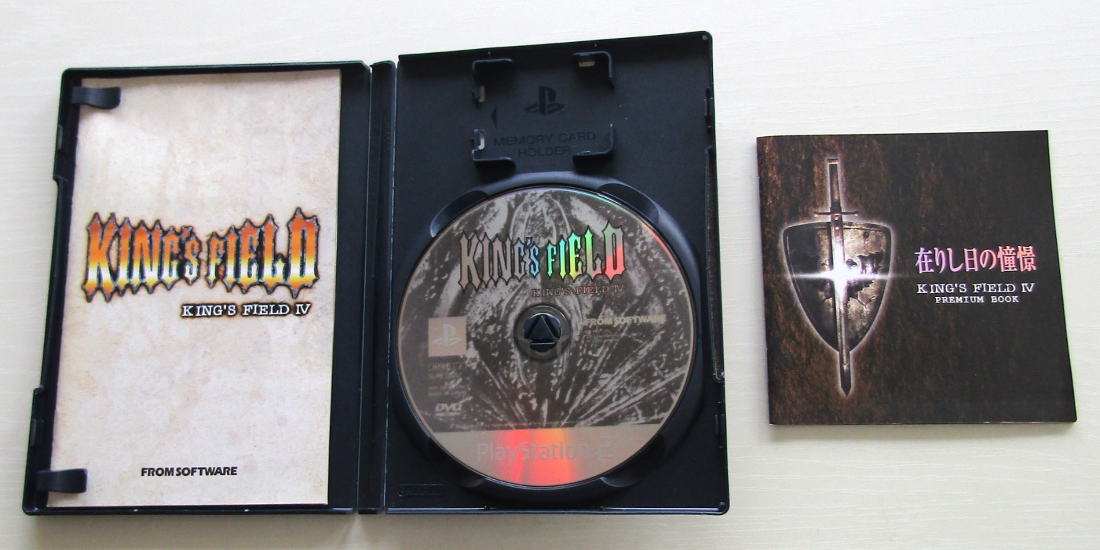 King’s Field Ⅰ Ⅱ Ⅲ Ⅳ 1 2 3 4 PS1 PS2 set of 4 games Sony PlayStation Japan