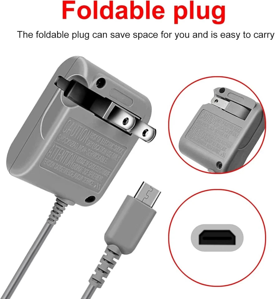 New AC Adapter Home Wall Charger Cable for Nintendo Ds Lite/ DSL/ NDS lite/ NDSL