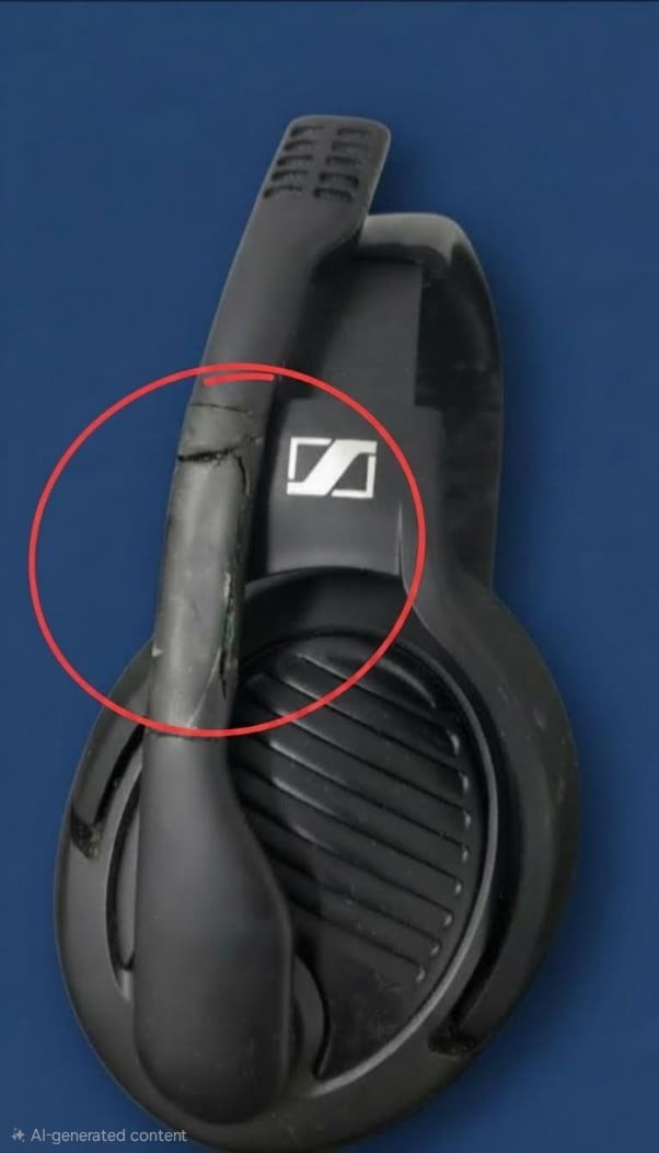 Massdrop x Sennheiser PC37X Gaming Headset damage on mic arm
