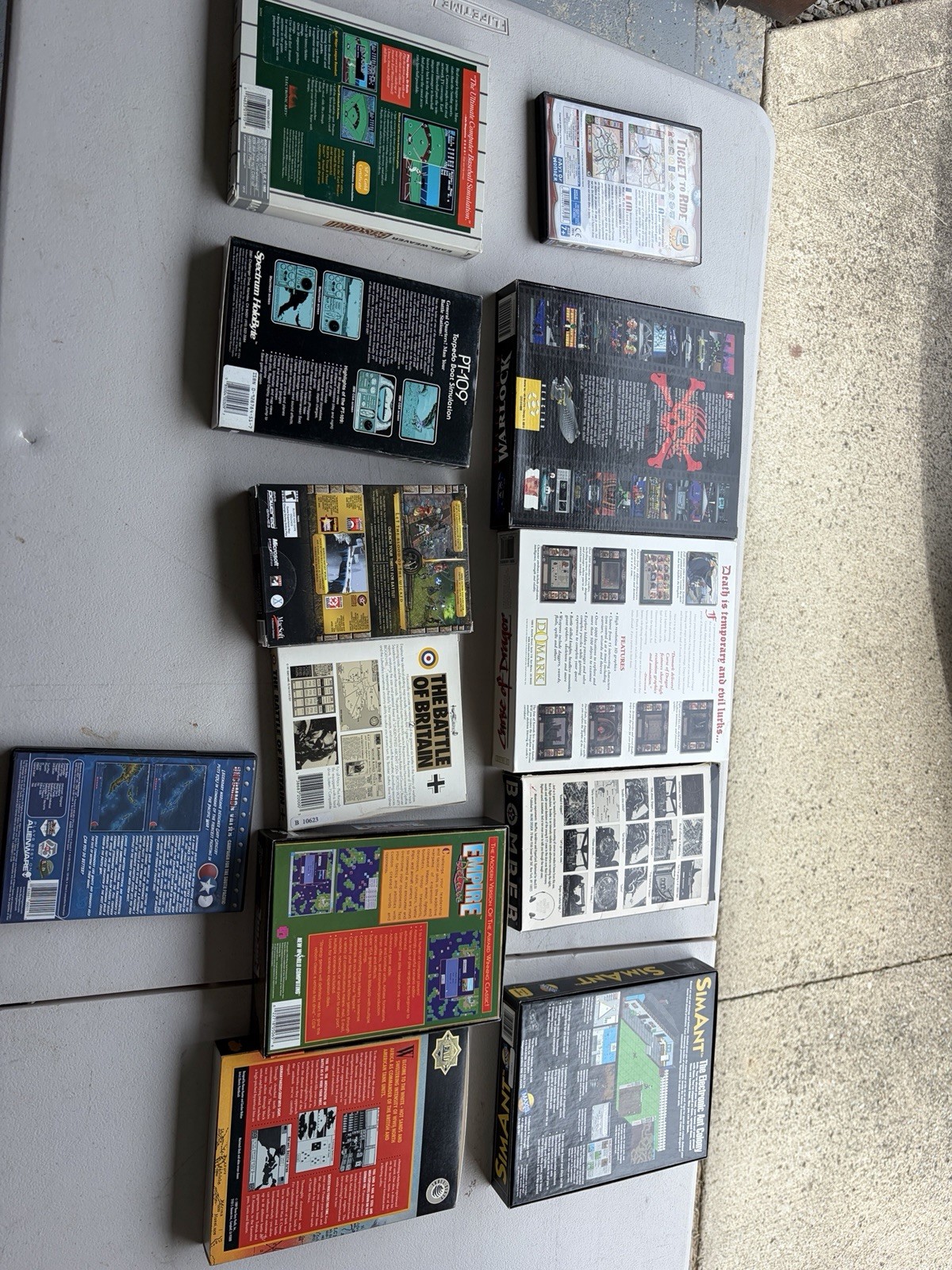 Apple Macintosh PC Big Box Computer Game Mac: Warlock, PT109, Bomber, Etc Lot