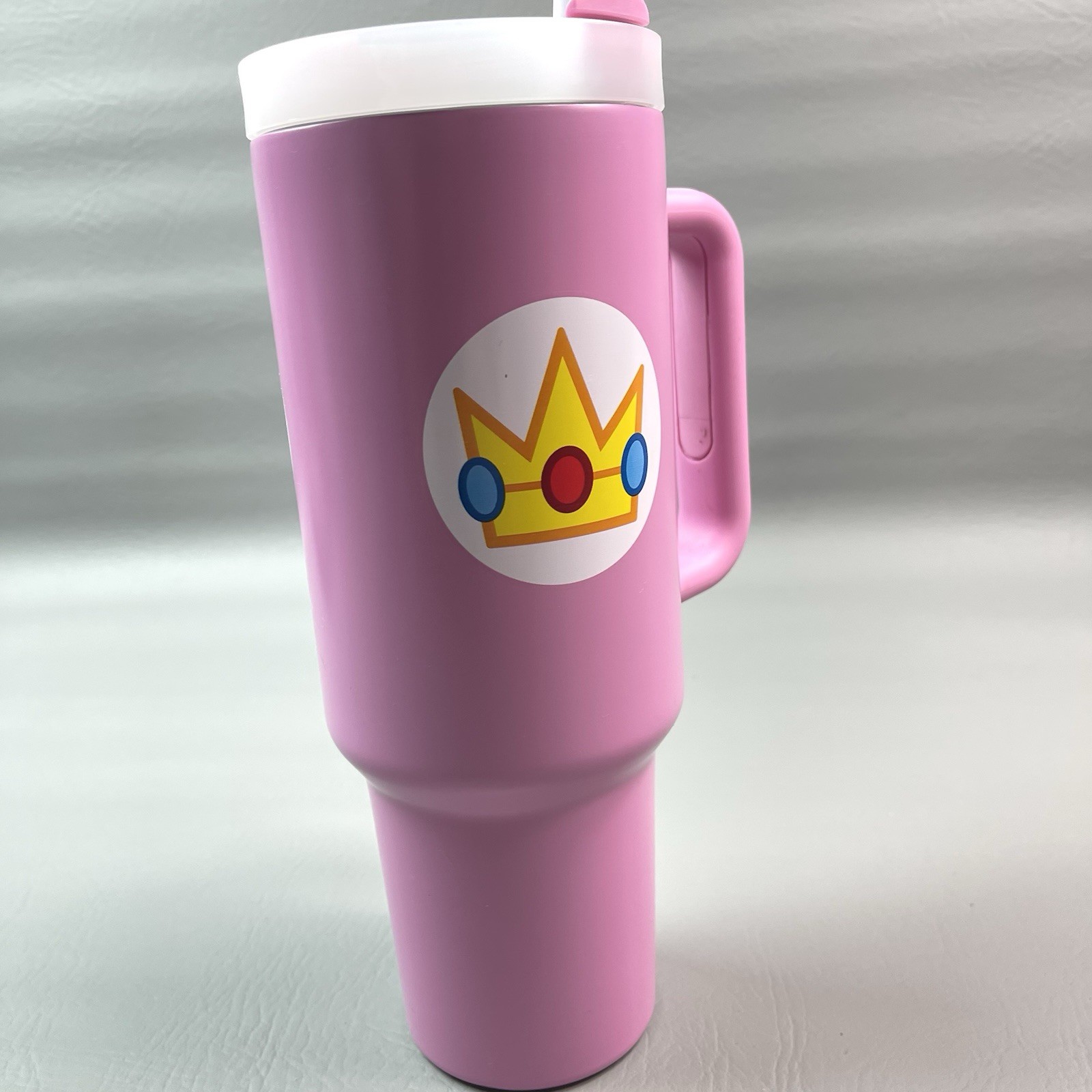 Nintendo Super Mario Princess Peach Pink 40oz Tumbler Pyramid America