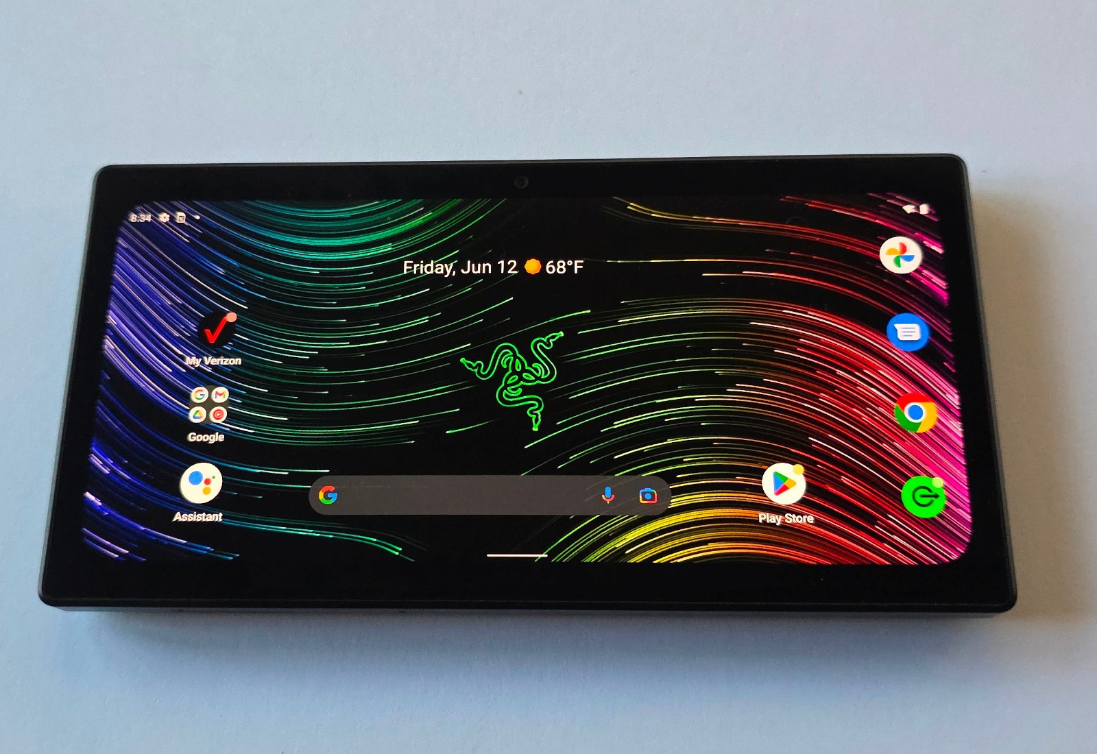 Unused Original Black Razer Edge 5G Gaming Handheld Android 128GB TABLET ONLY