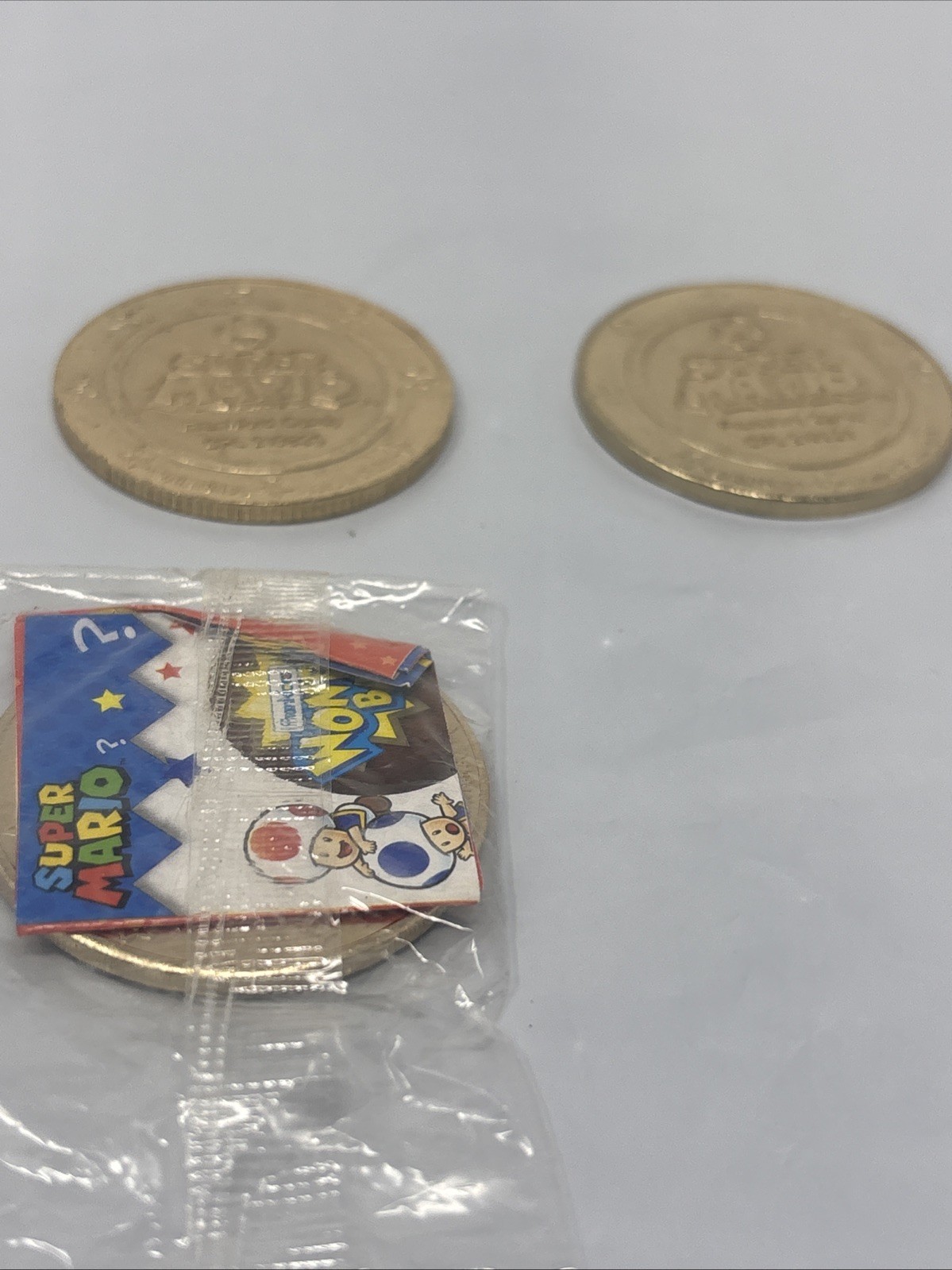 Lot Of 6 Super Mario Frankford Candy Wonderball Coins