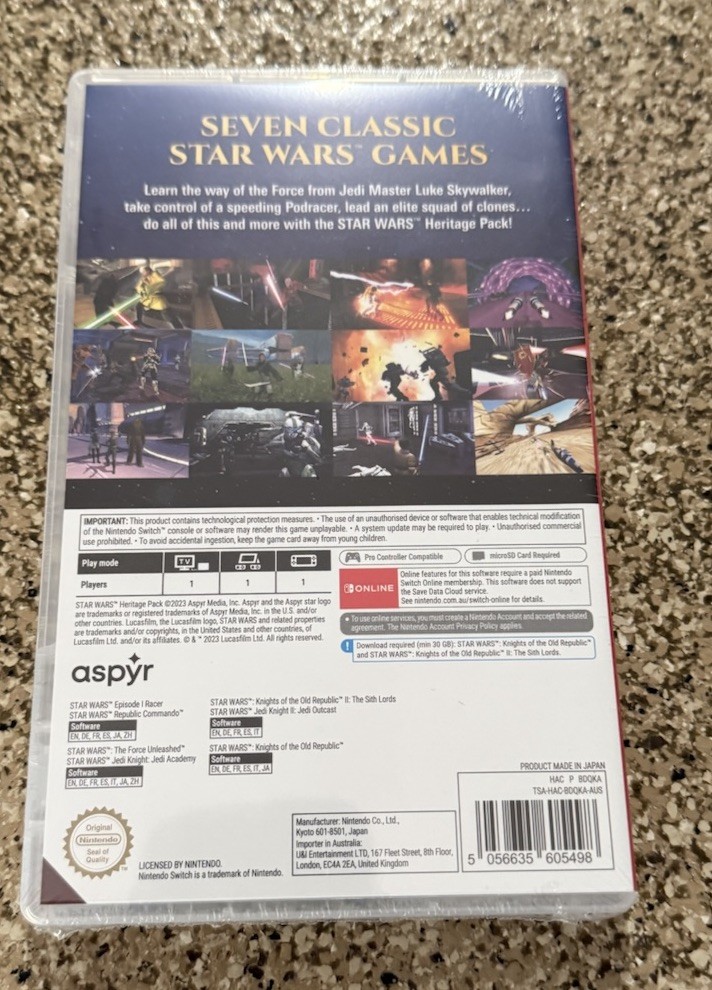 Star Wars Heritage Pack – Nintendo Switch BRAND NEW + SEALED
