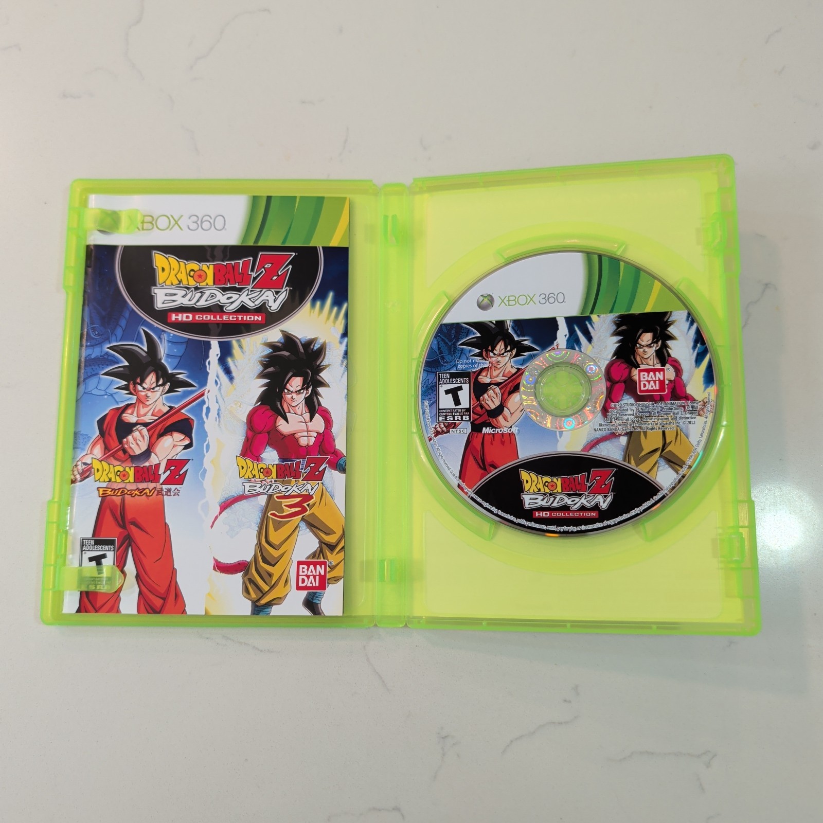 Dragon Ball Z: Budokai HD Collection (Microsoft Xbox 360, 2012) w/ Manual