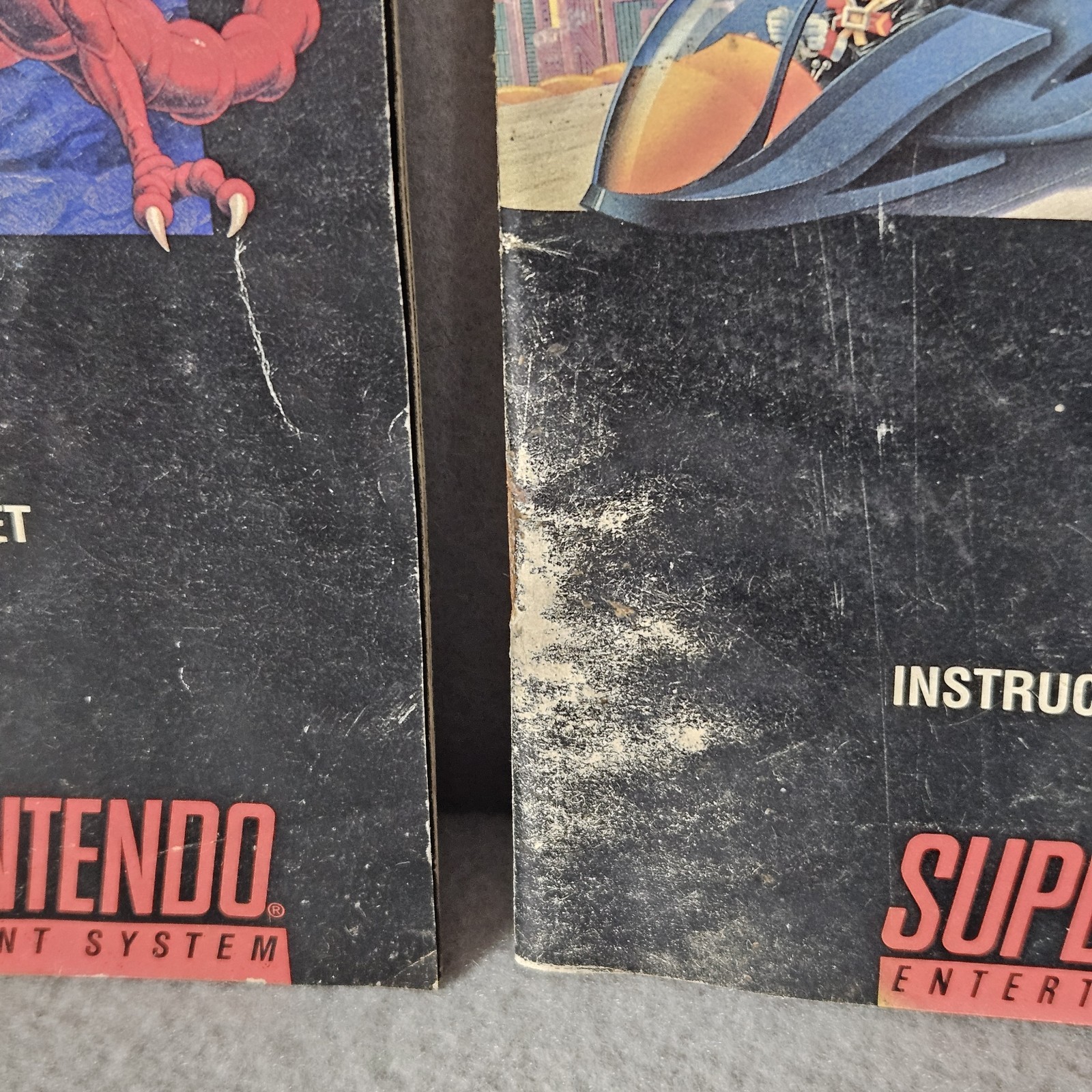Super Metroid & F-Zero SNES Manual Lot Authentic Original Instruction Booklets