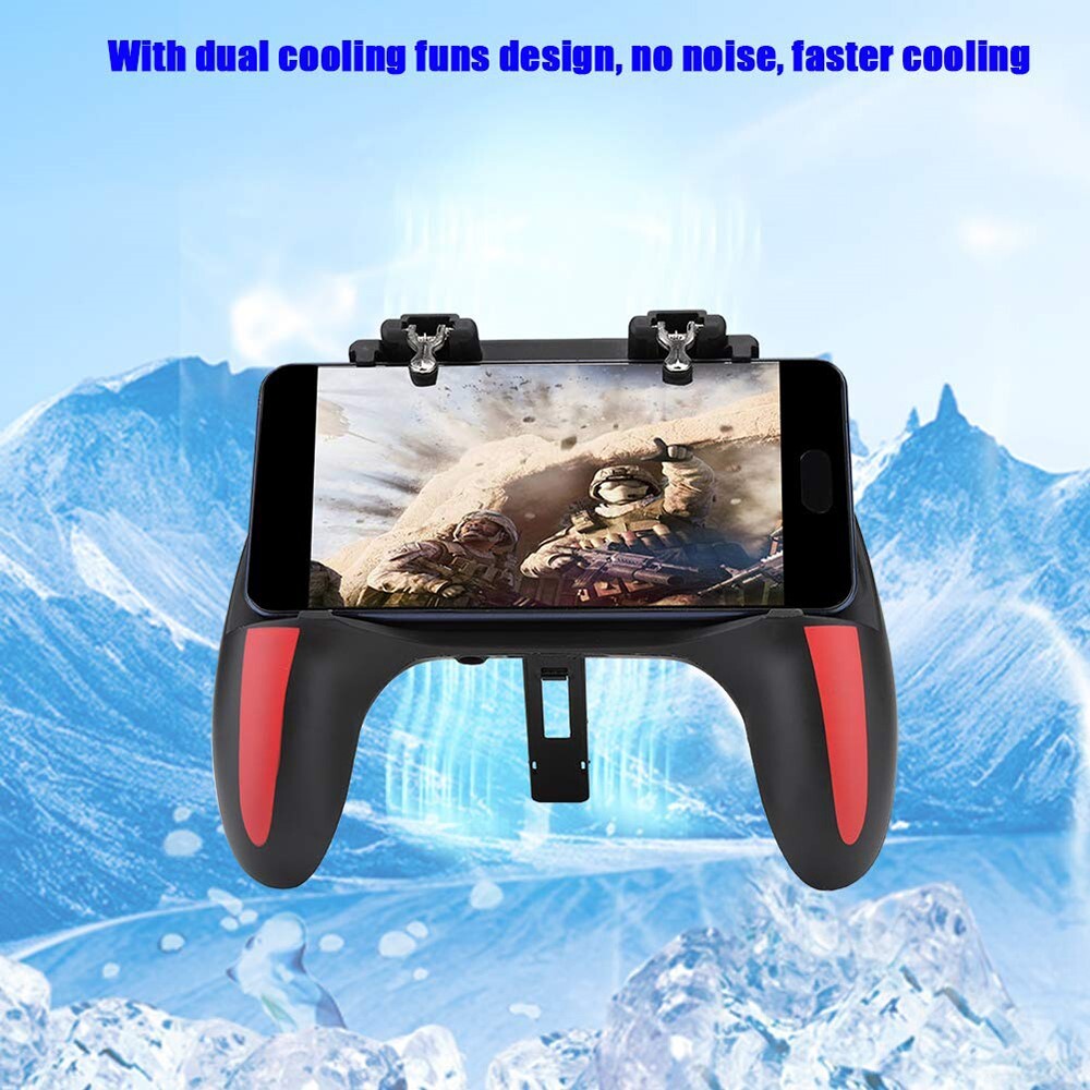 Mobile Phone Game Controller With Dual Cooling Fans Heat Dissipation Gamepad BEA