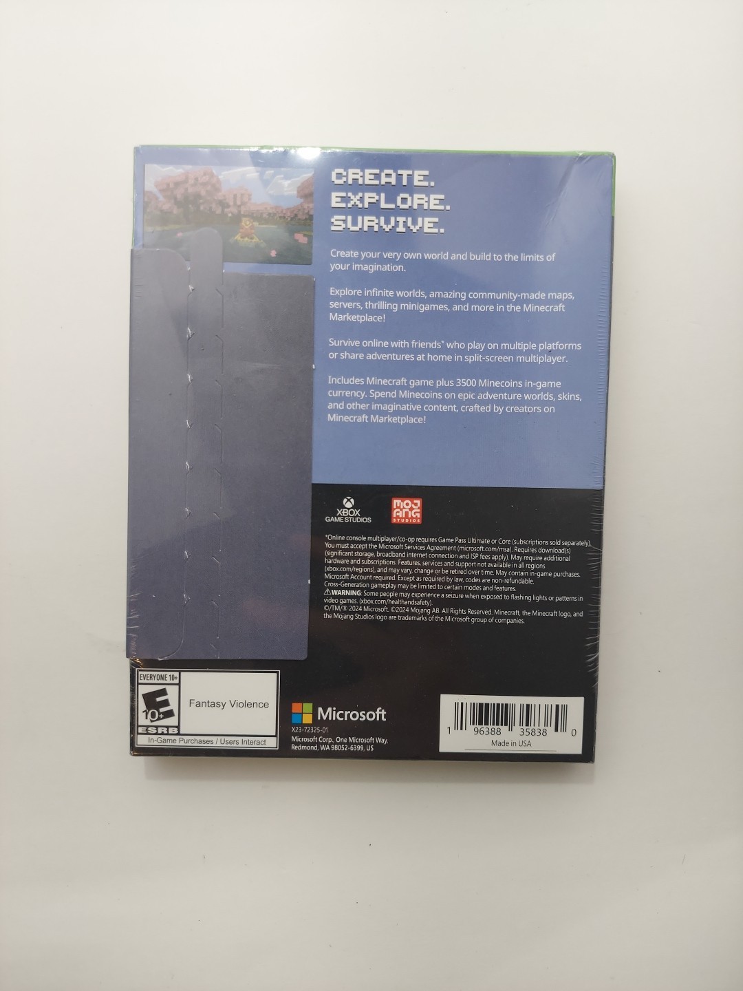 Minecraft + 3500 Minecoins – XBox One New Sealed