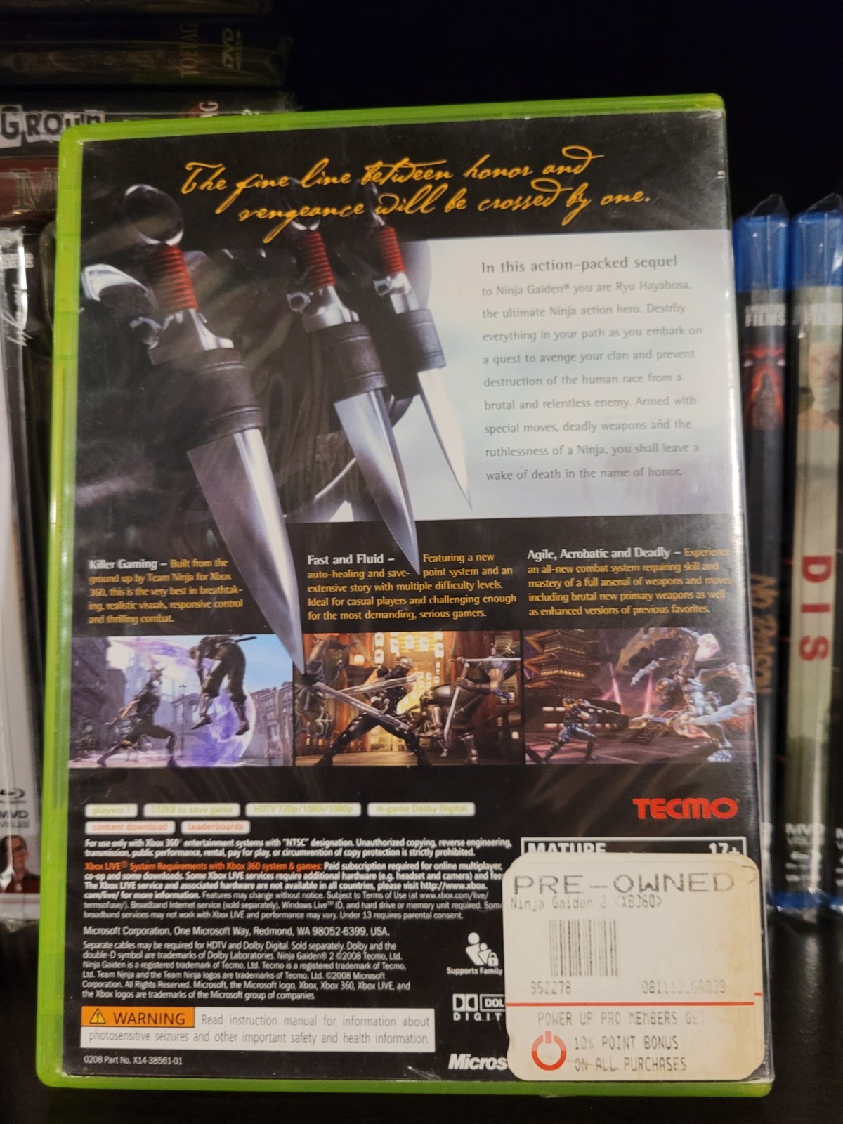 Ninja Gaiden II (Microsoft Xbox 360, 2008)