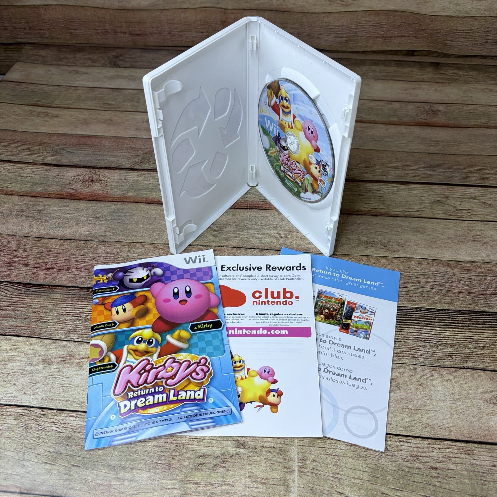 Kirby’s Return to Dream Land (Nintendo Wii) GREAT CIB Complete Tested Ships Fast