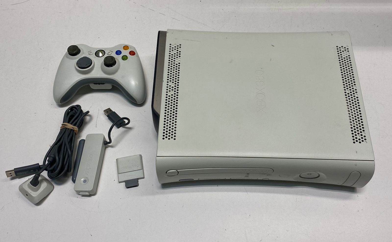 Microsoft Xbox 360 Console 120GB HDD Wireless Adapter Controller For Parts