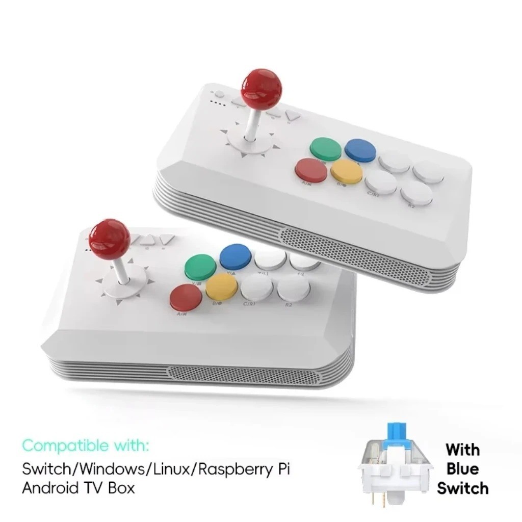 DATA FROG Y5A Wireless Arcade Fight Stick Controller 2.4G for Switch 2 PC