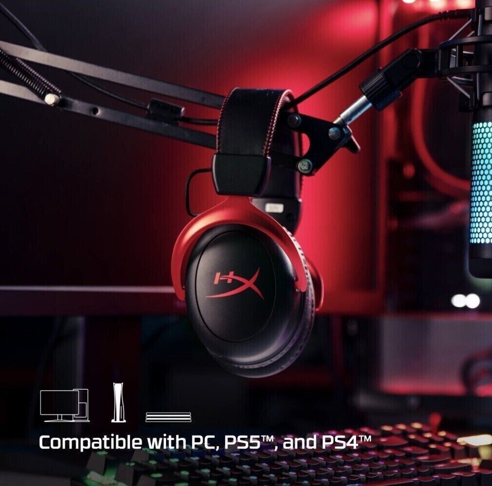 HyperX Cloud II Wireless Gaming Headset for PC, PS4, PS5*, Nintendo Switch