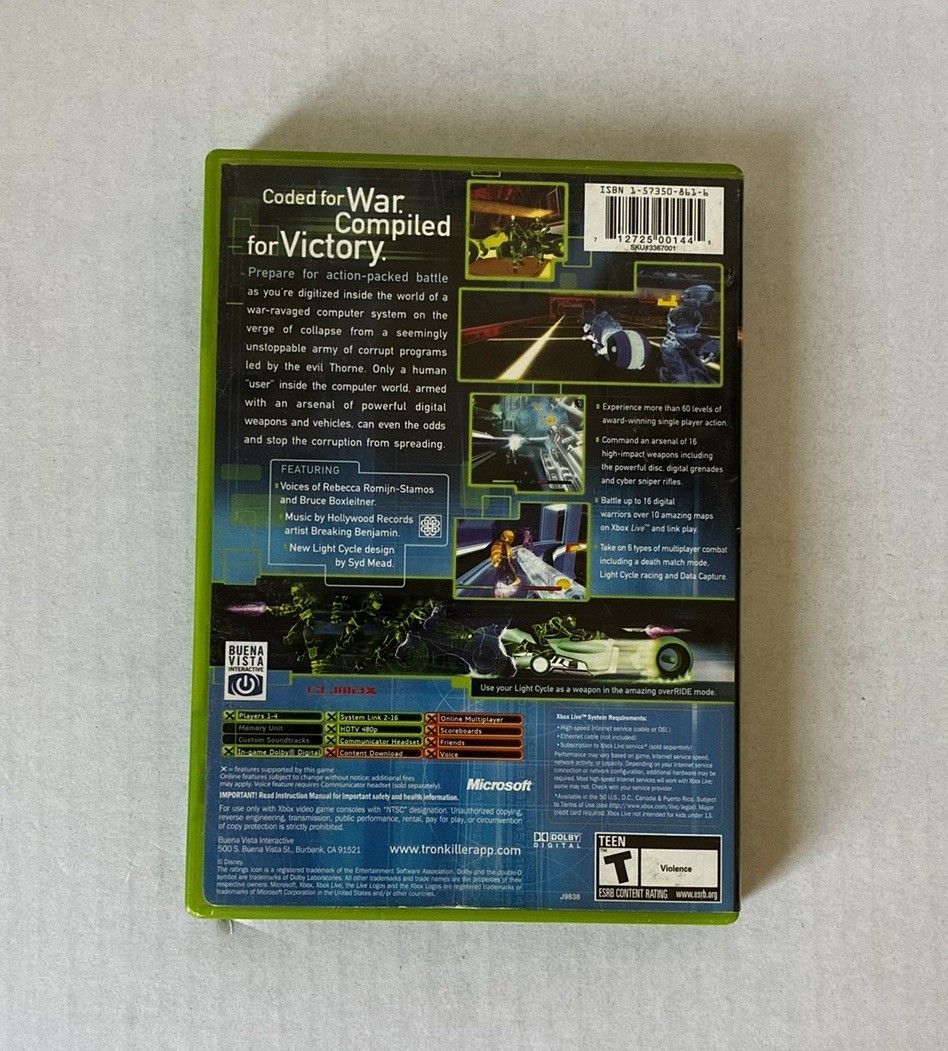 CIB Tested Tron 2.0: Killer App (Microsoft Xbox, 2004)