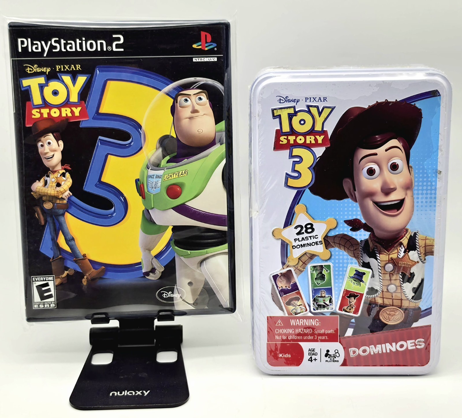Toy Story 3 PS2 Video Game and Toy Story 3 Dominoes Set Bundle