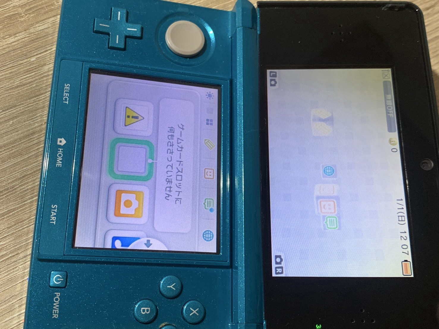 0711 Nintendo 3DS Aqua Blue Very Good TESTED 290g
