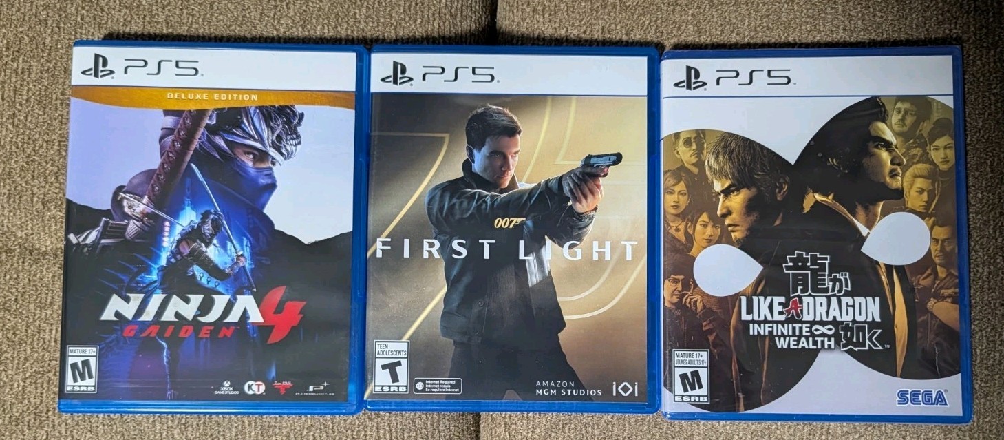 PS5 Lot 007 First Light Like A Dragon Ninja Gaiden