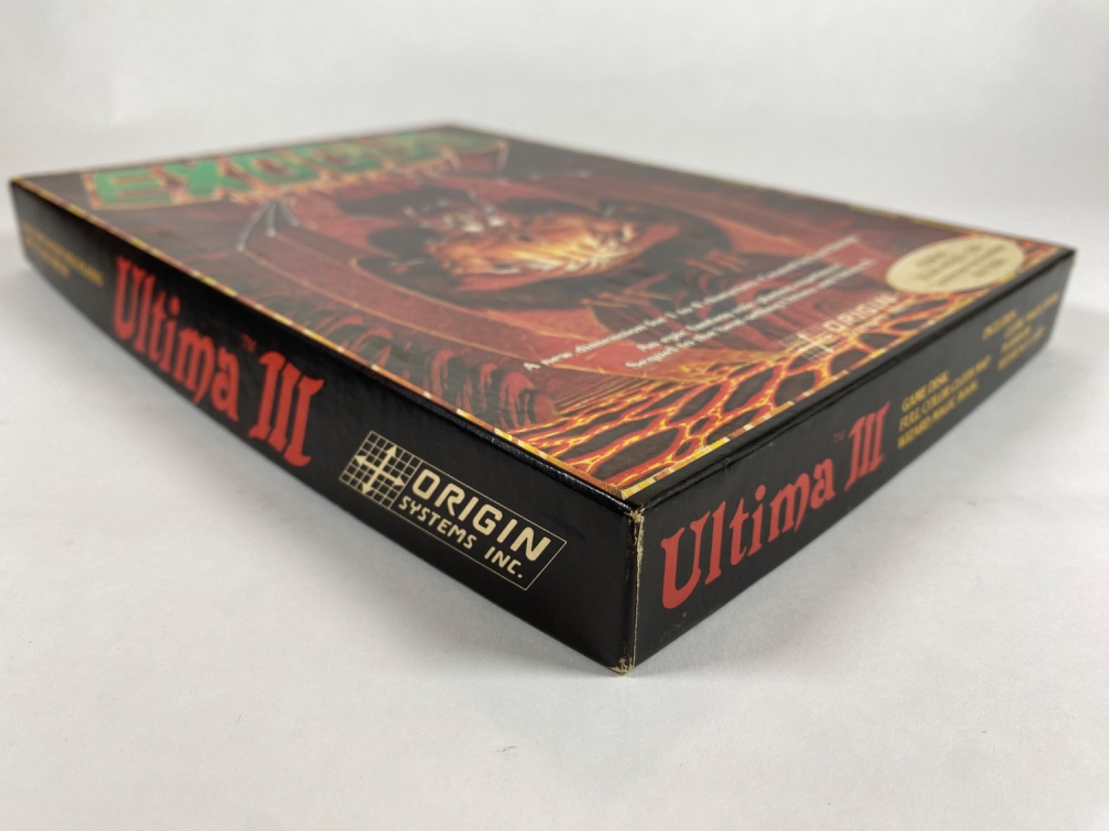 Ultima III Exodus Atari 800 XL XE COMPLETE Cloth Map Origin Systems Lord British