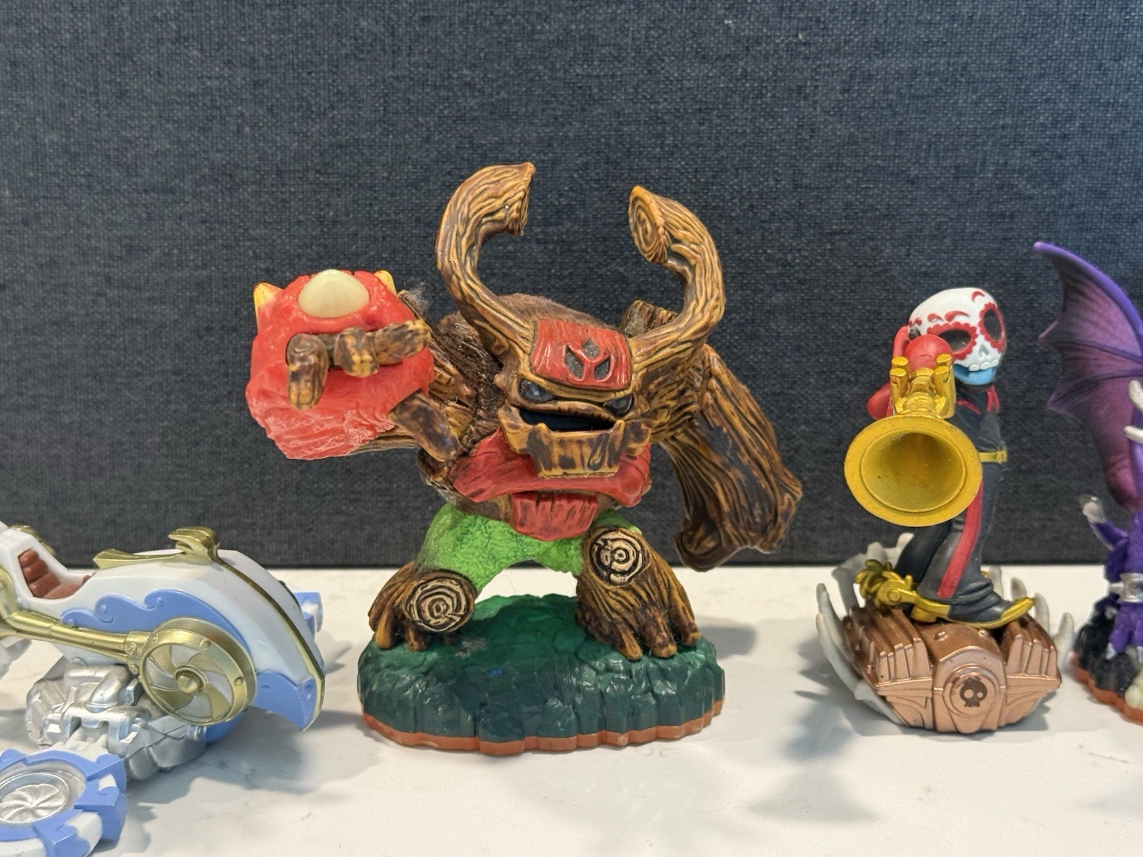 Skylanders Lot of 5 Tree Rex Fright Rider Cynder Spyro Jet-Vac Vehicle Figures