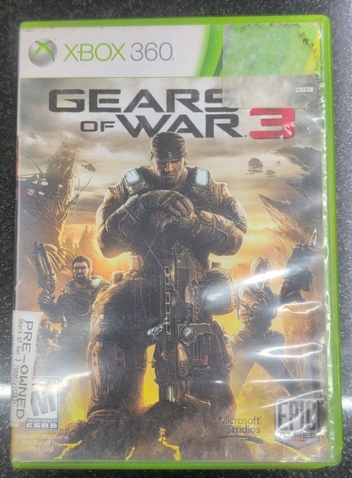 Gears of War 3(Xbox 360 2011)CIB SHIPS WITHIN 12 HOURS