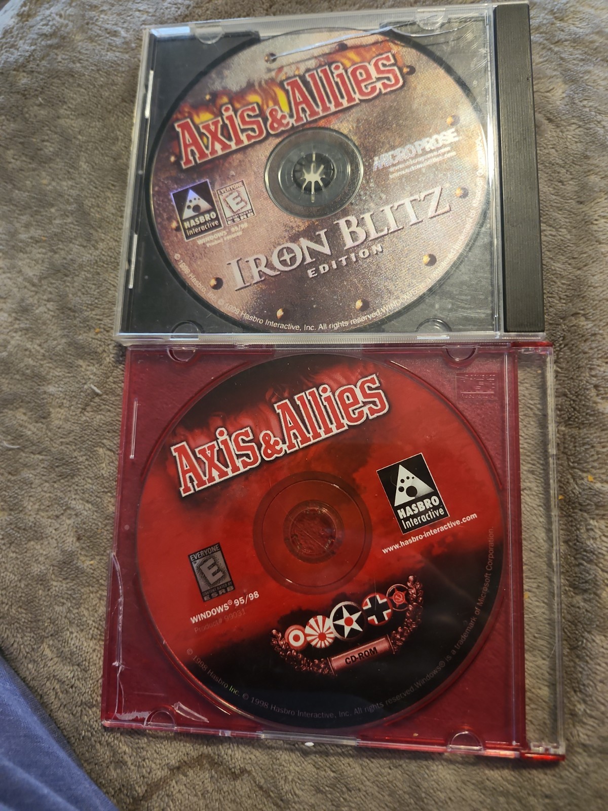 Axis & Allies: Iron Blitz Edition (PC, 1999) Windows 95/98 Cd-rom Only Cd 2lot