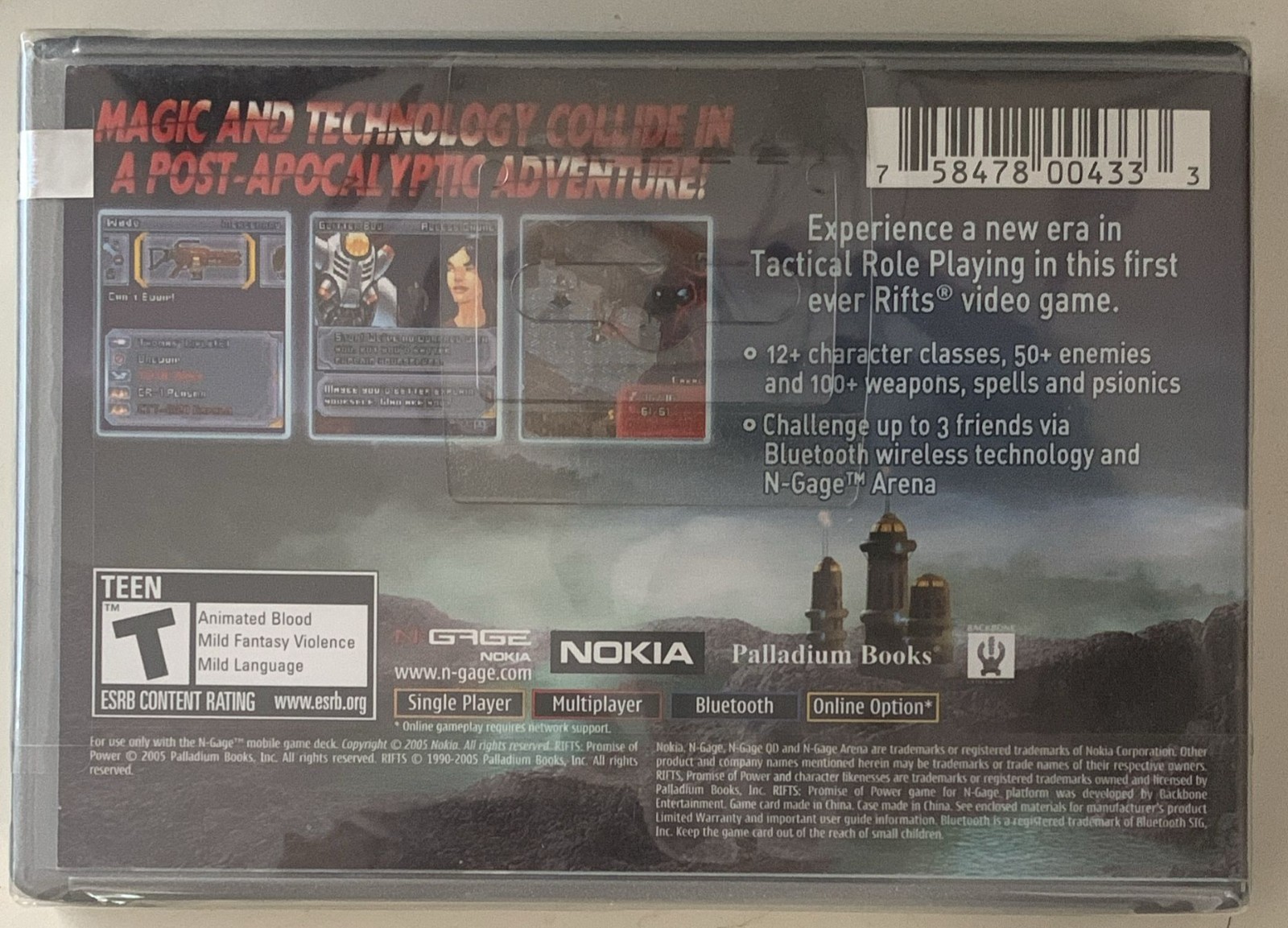 Rift Promise of Power NOKIA n-Gage – NEW and sealed. Autographed by Kevin!