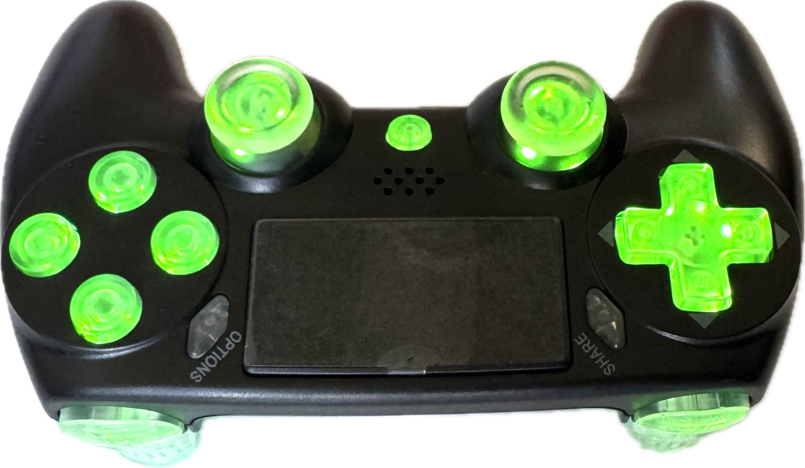 Controller for PS4, RGB Black Color, Compatible with PS4 and PC