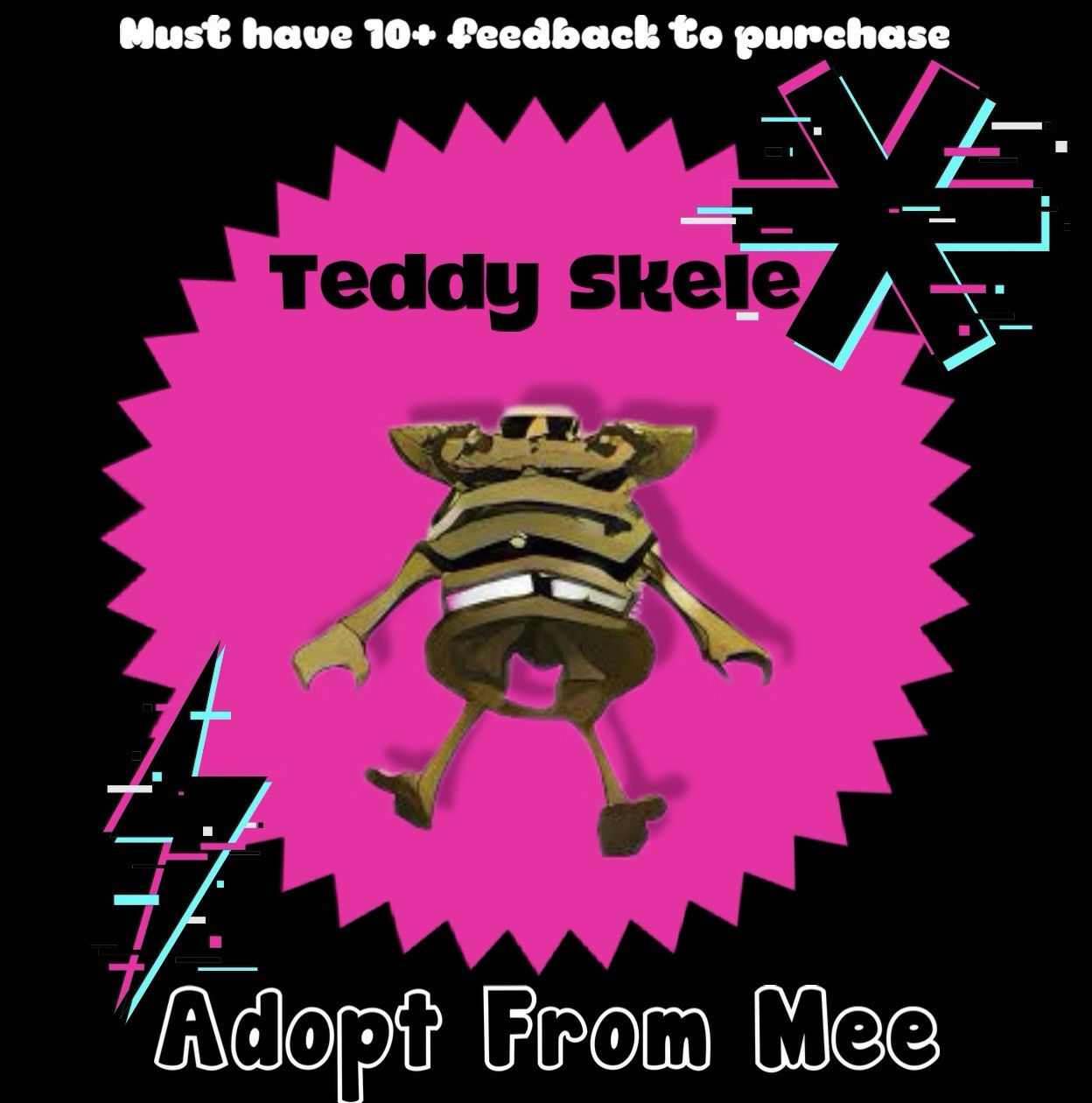 🎀 Teddy Skele Toy 💀 🎀 ⏩ FAST Delivery 🚚 ⚡️Read Desc ⬇️ ME 🎀