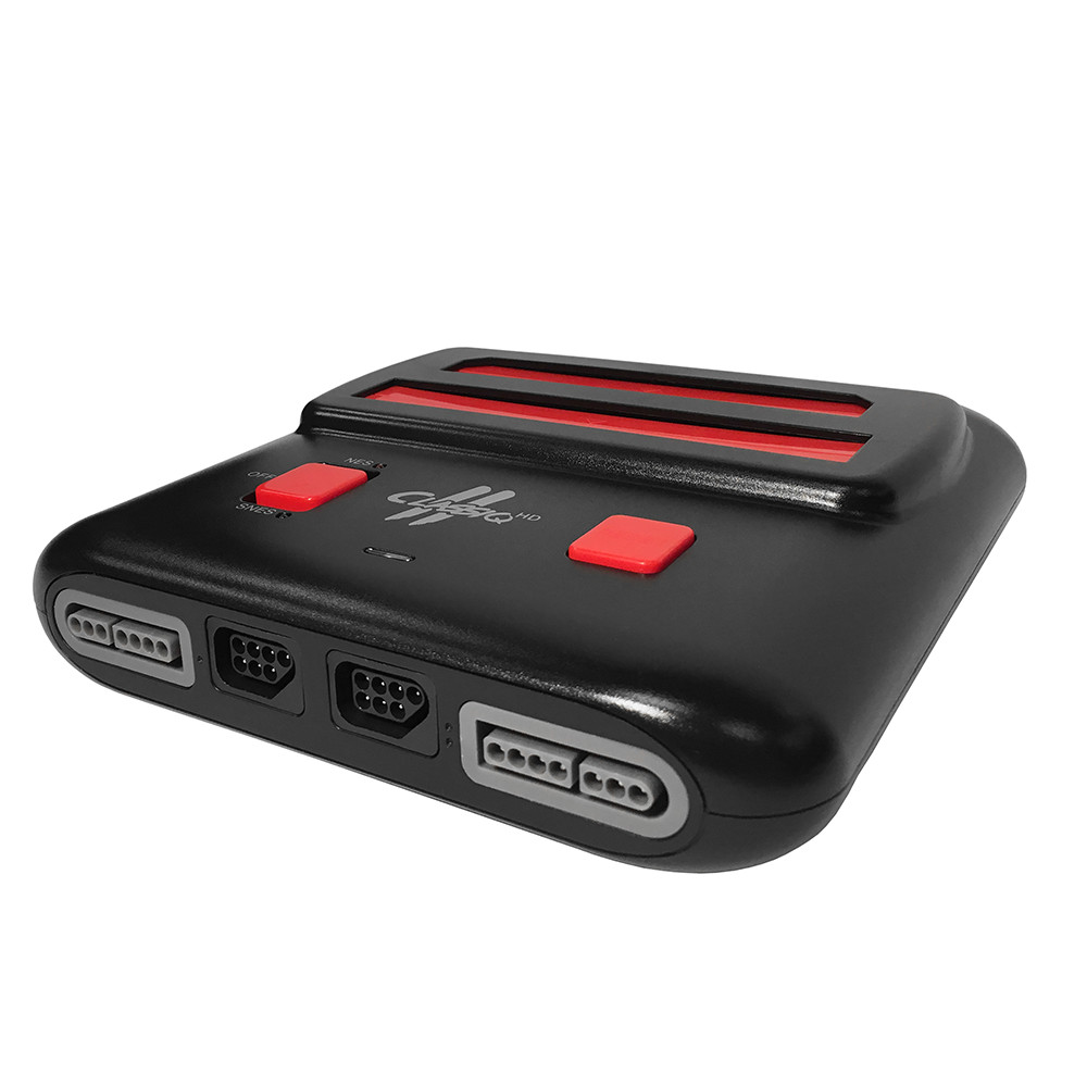Classiq 2 HD 720p Twin Video Game System Black/Red for SNES/NES *OLD SKOOL*