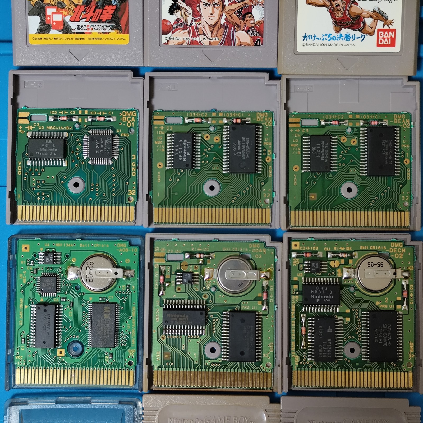 Dragon Ball Z Hokuto no Ken Slam Dunk Game Boy Japan 6 Lot Cartridge Only Bandai