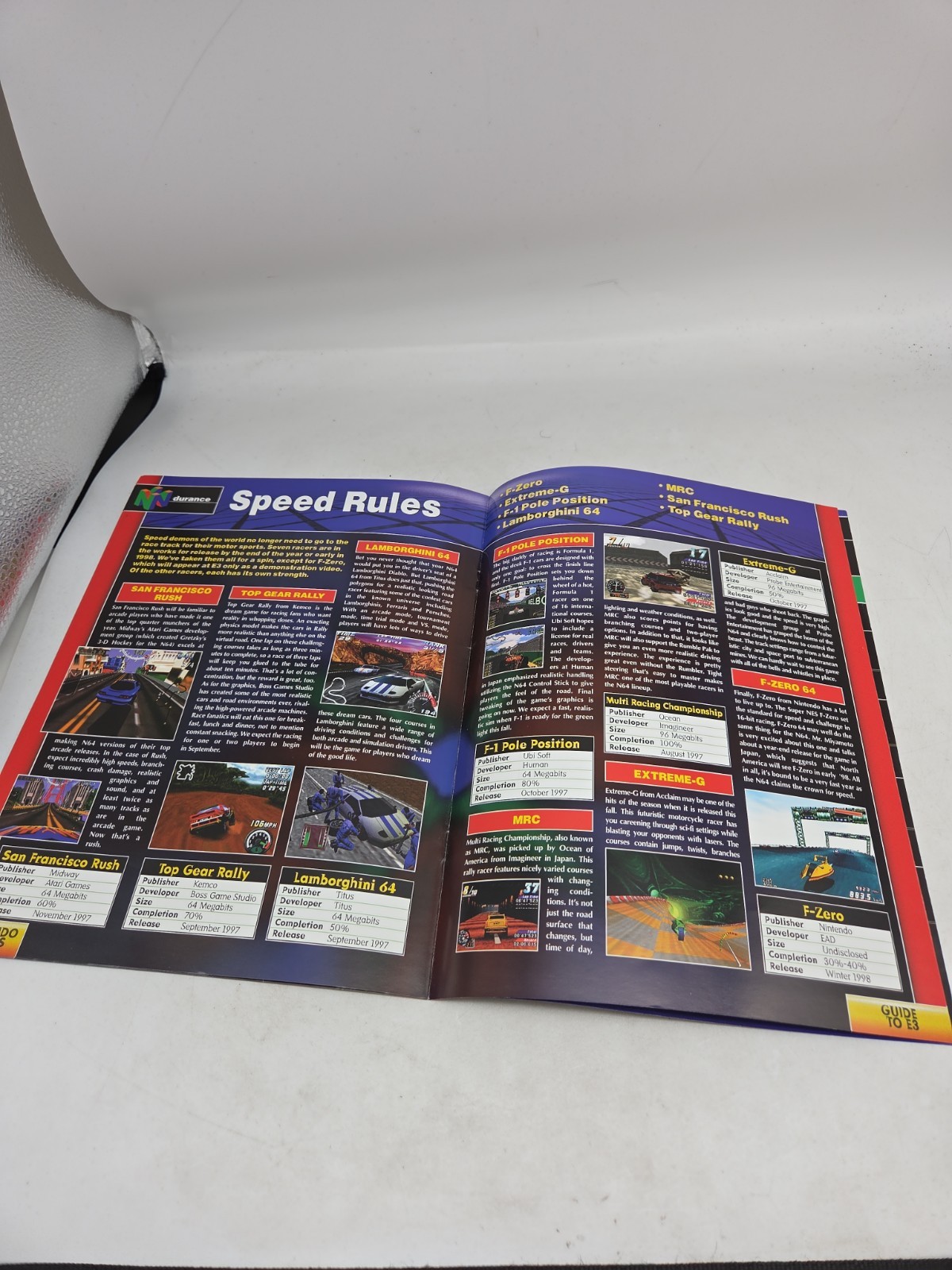 Nintendo Power Guide To E3 1997 Promotion Retail Game Catalog / Booklet
